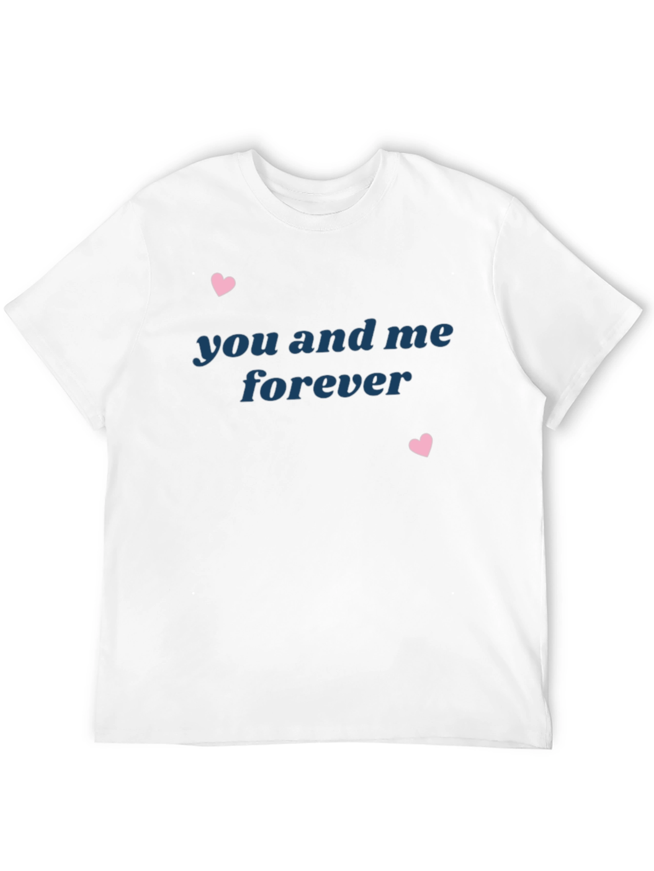 You and Me Forever Black Graphic Tee