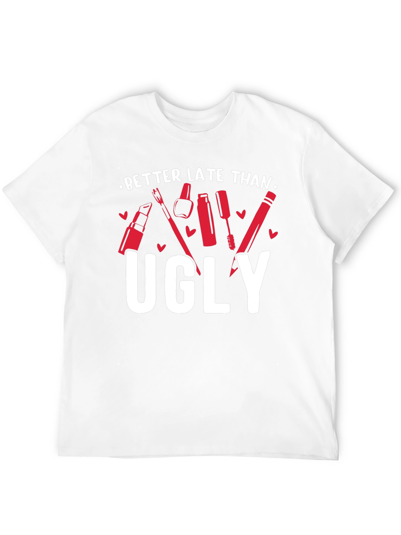 Better Late Than Ugly Graphic Tee - Black