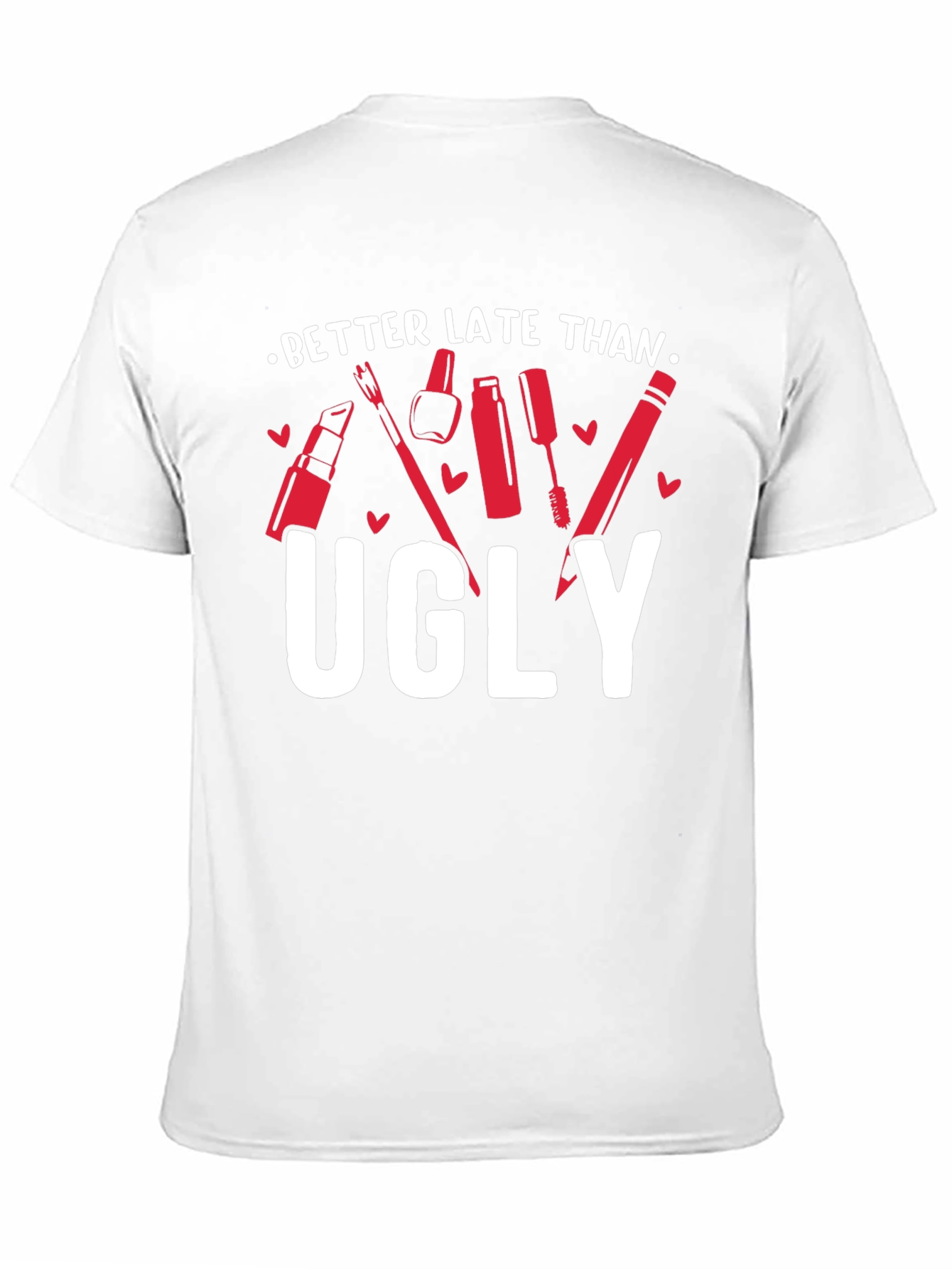 Better Late Than Ugly Graphic Tee - Black