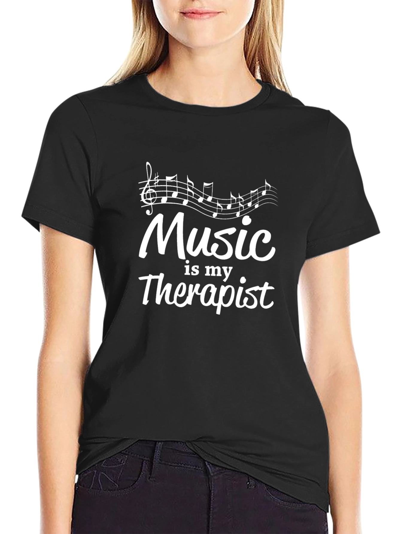 Music is My Therapist Graphic Tee