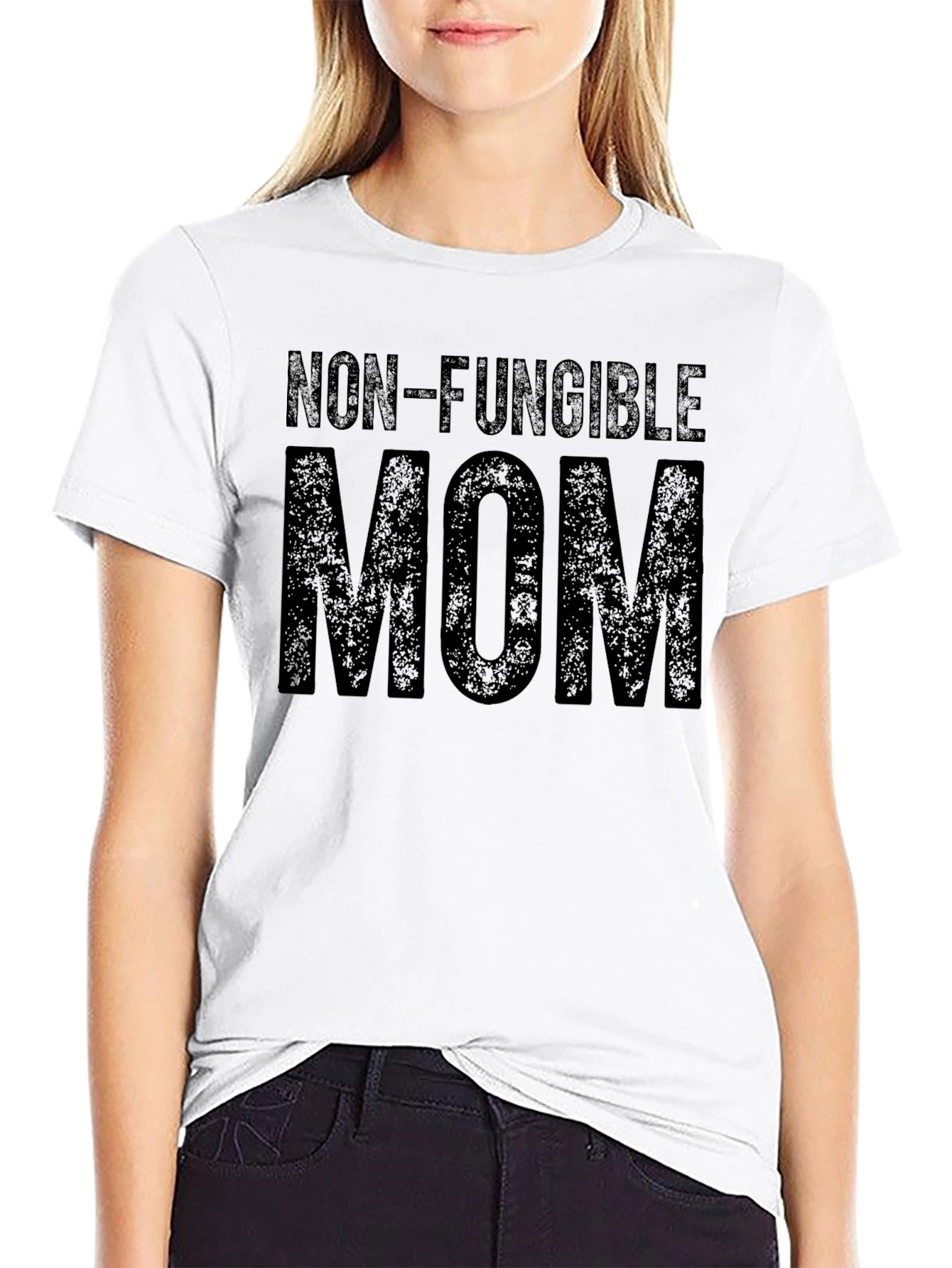Non-Fungible Mom Graphic Tee - Black T-Shirt