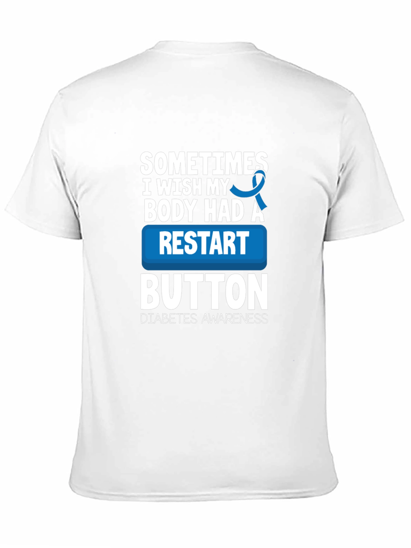 Diabetes Awareness Restart Button T-Shirt