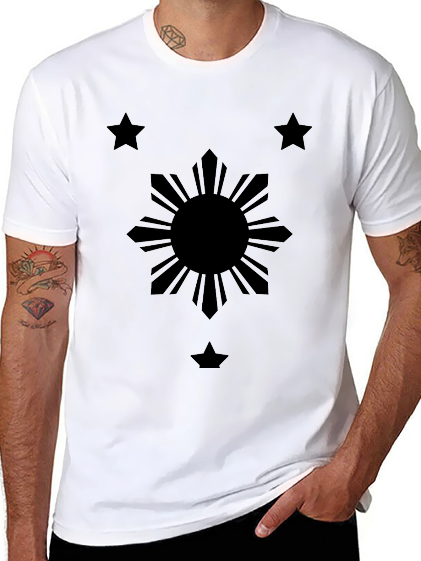 Philippines Flag Sun & Stars Graphic T-Shirt