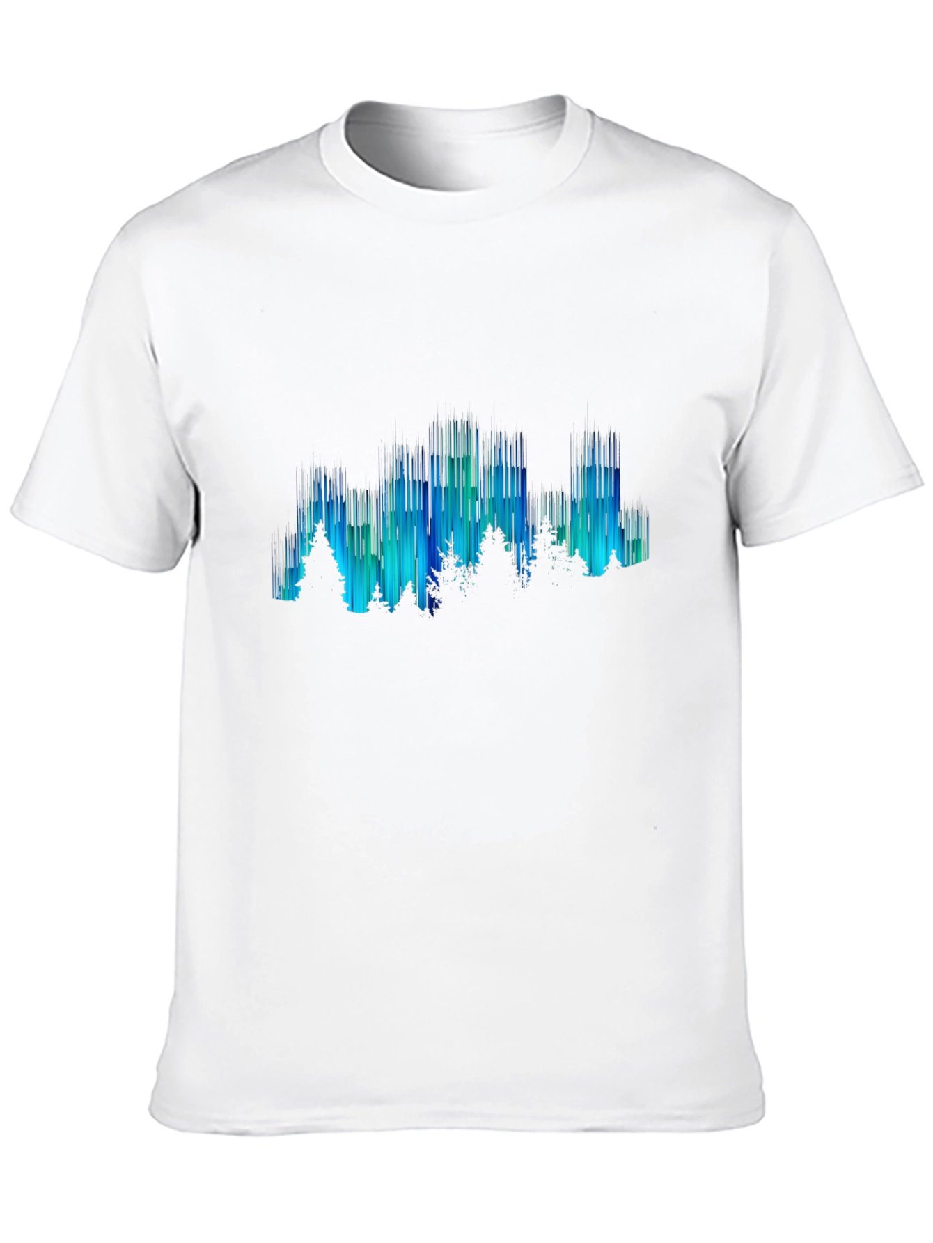 Aurora Borealis Mens Graphic Tee - Black