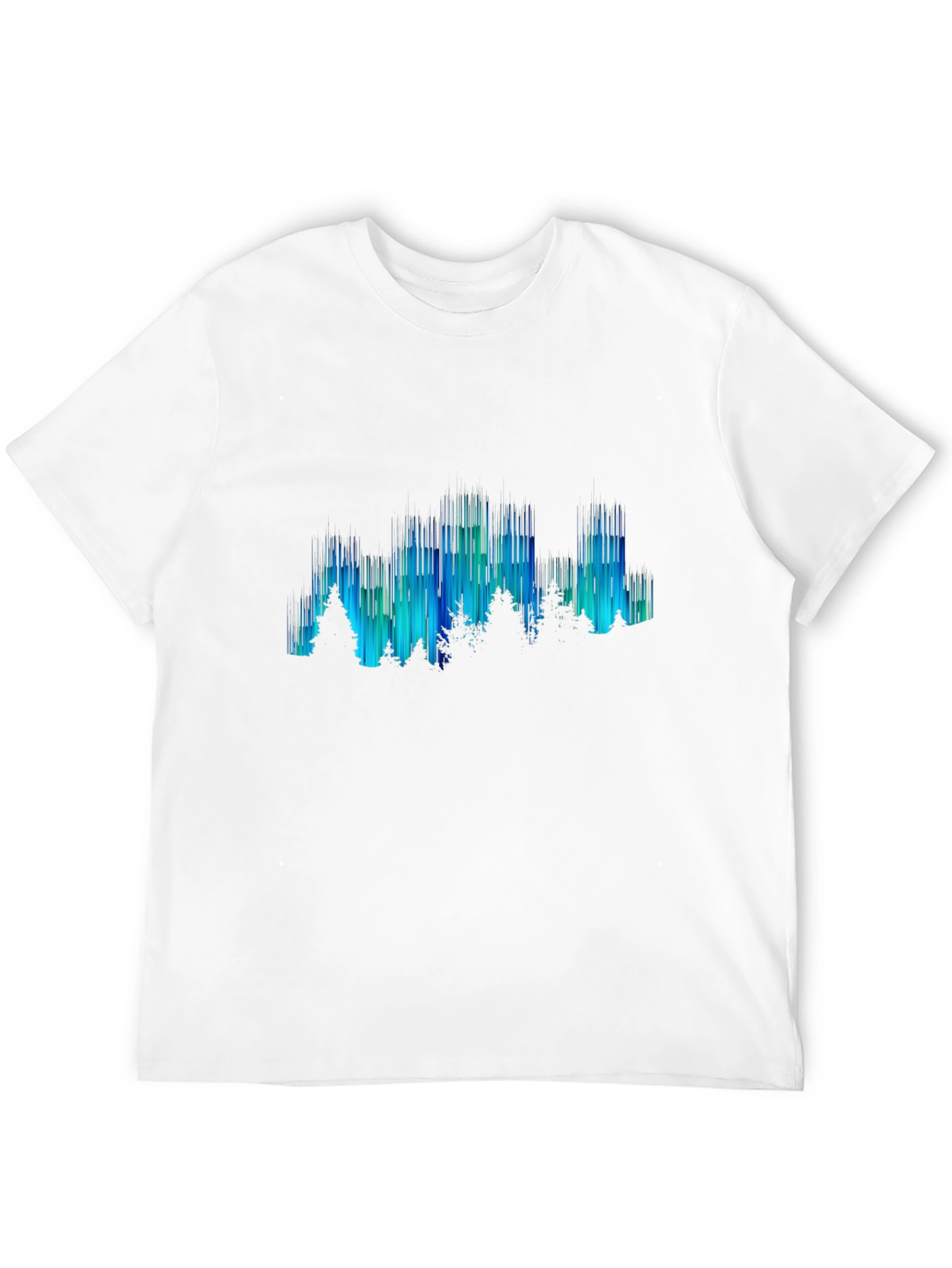 Aurora Borealis Mens Graphic Tee - Black
