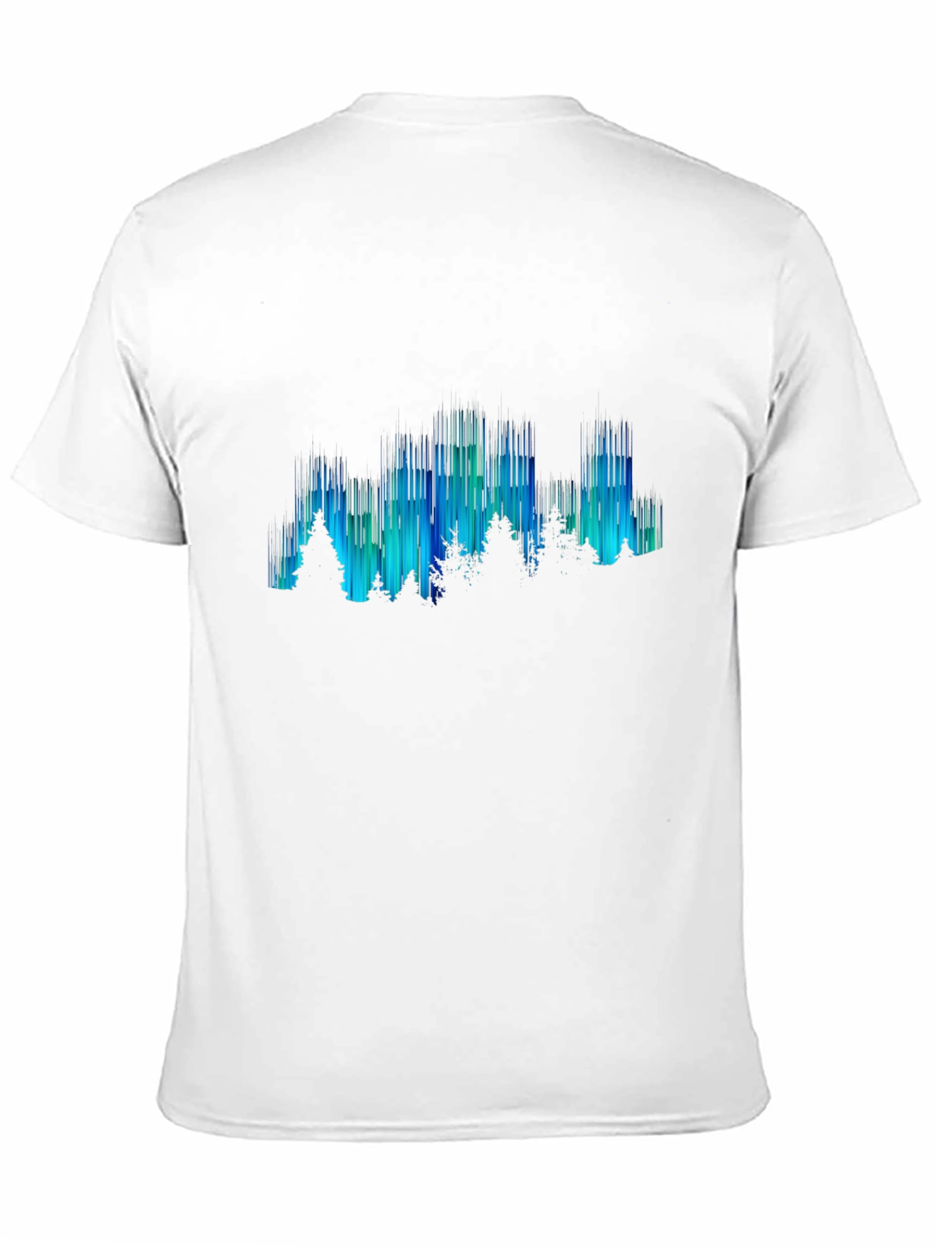 Aurora Borealis Mens Graphic Tee - Black