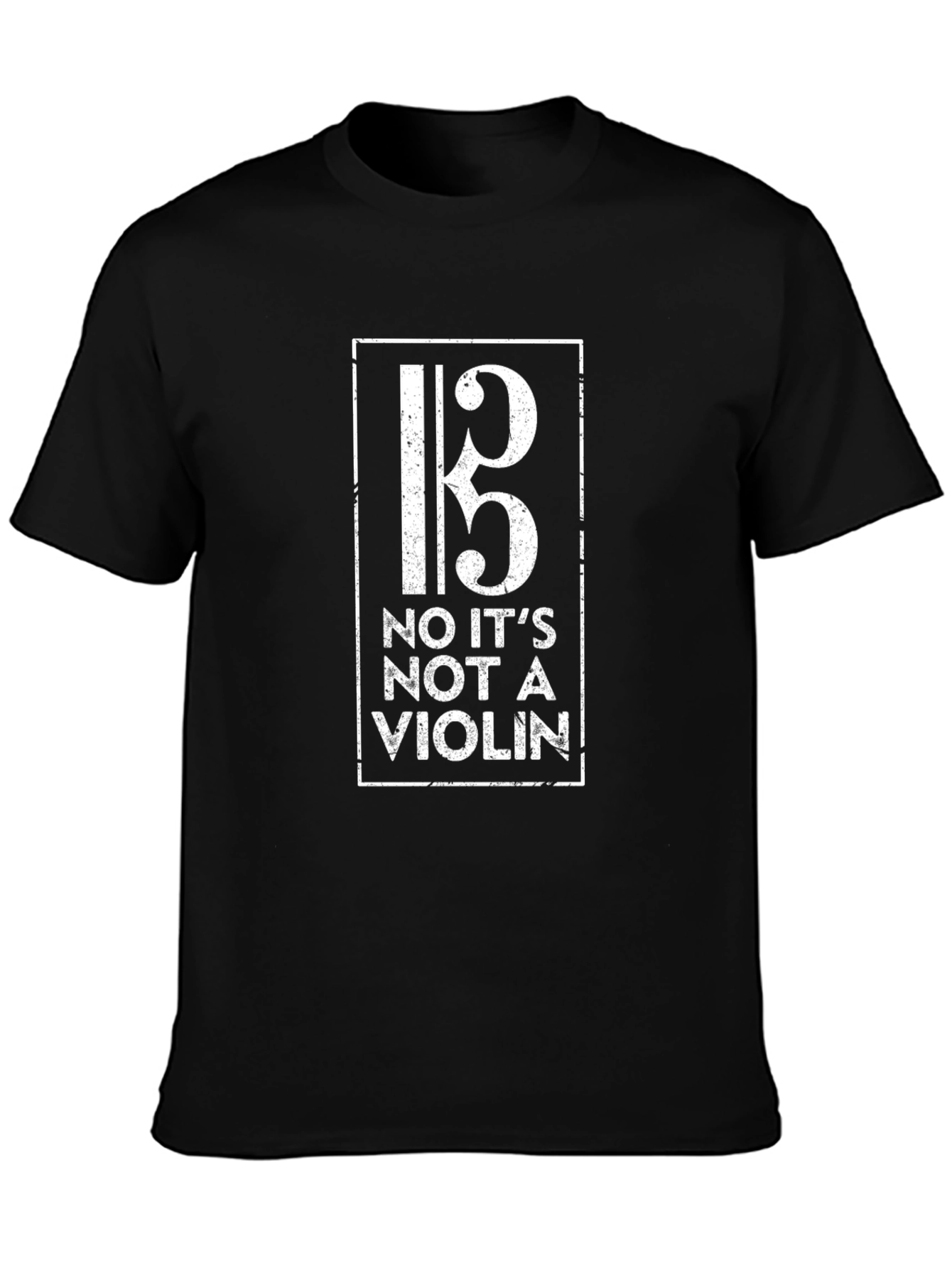 Bass Clef T-Shirt - No Its Not A Violin!