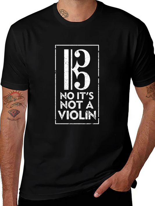 Bass Clef T-Shirt - No Its Not A Violin!