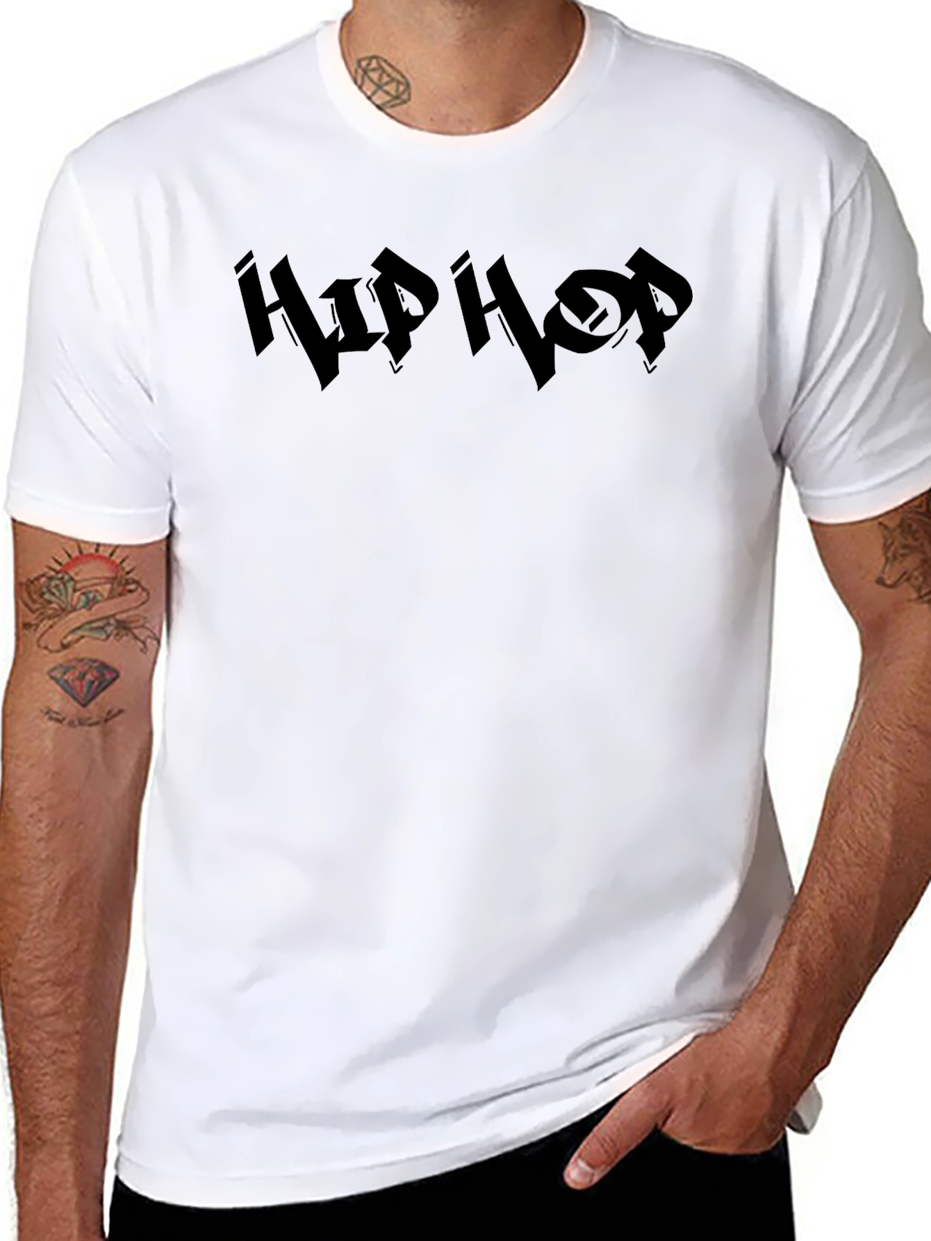 Hip Hop Graphic Black T-Shirt