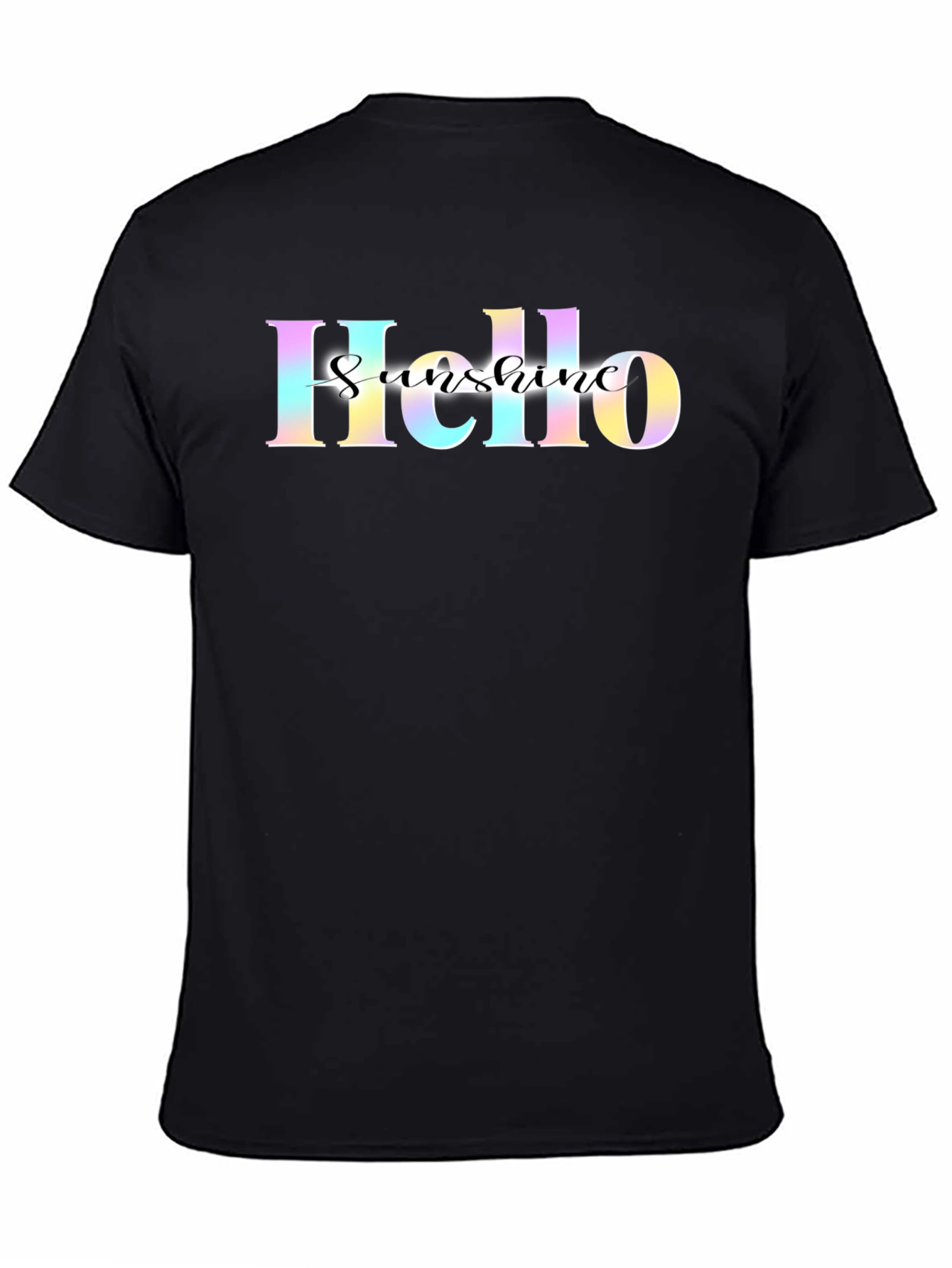 Hello Sunshine Black Graphic Tee - Mens