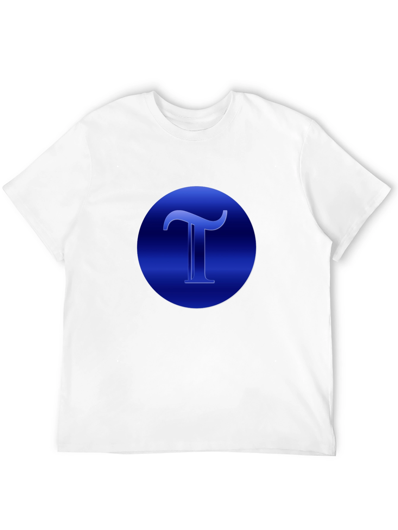 Blue T Graphic Black T-Shirt