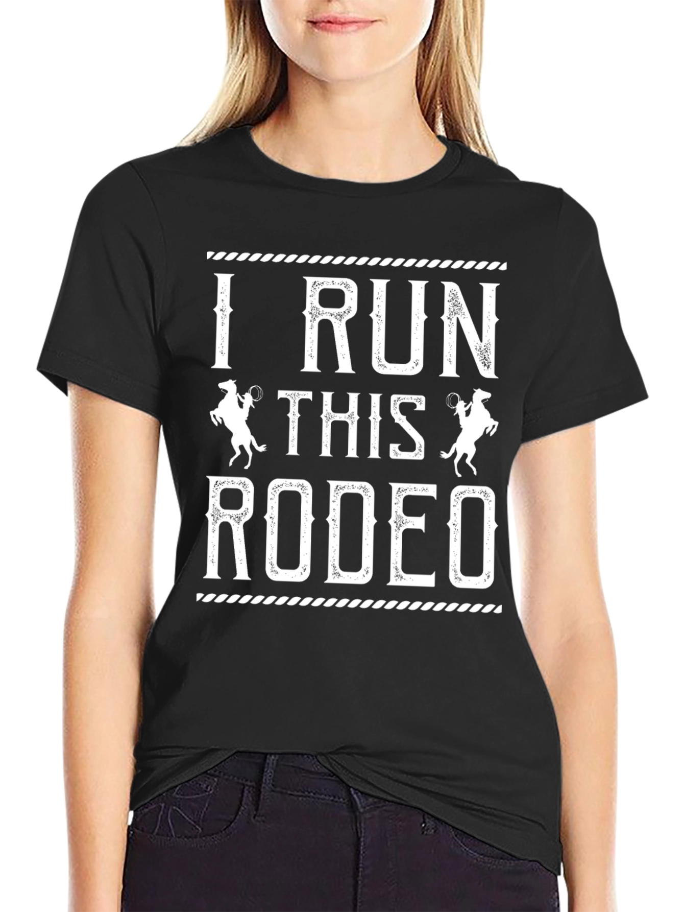 I Run This Rodeo Graphic Tee Western Style Shirt