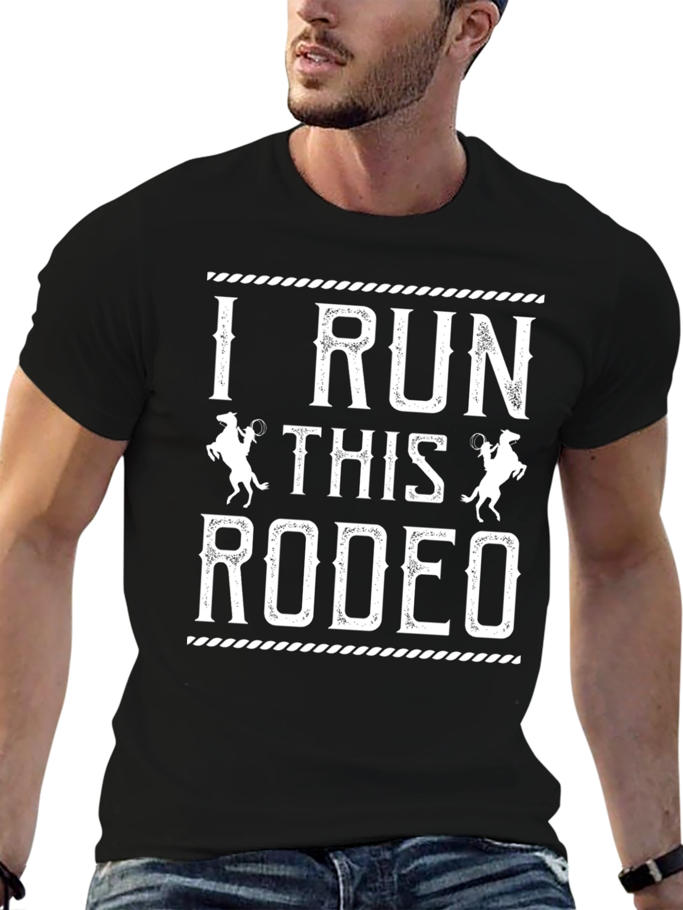 I Run This Rodeo Graphic Tee Western Style Shirt