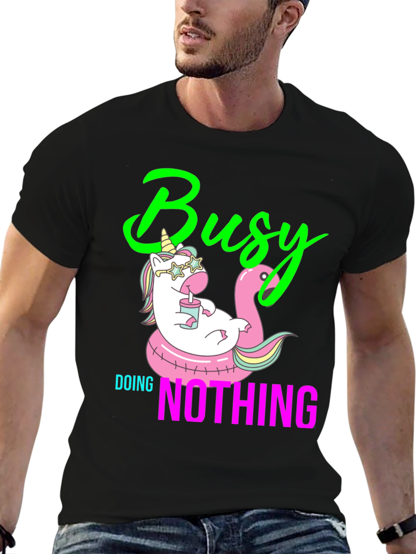 Busy Doing Nothing Graphic Tee