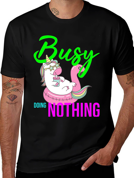Busy Doing Nothing Graphic Tee