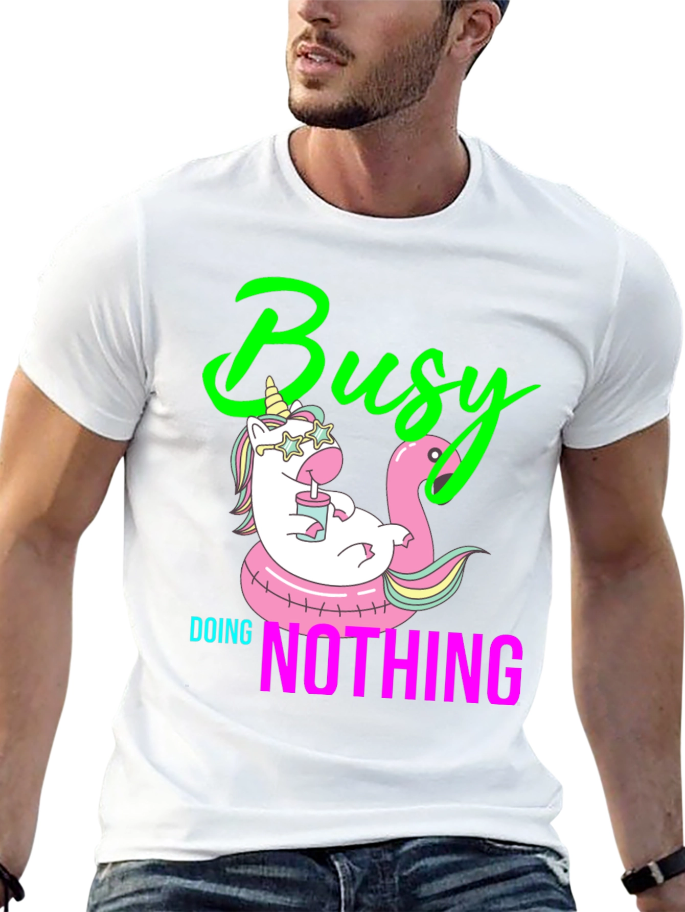 Busy Doing Nothing Graphic Tee