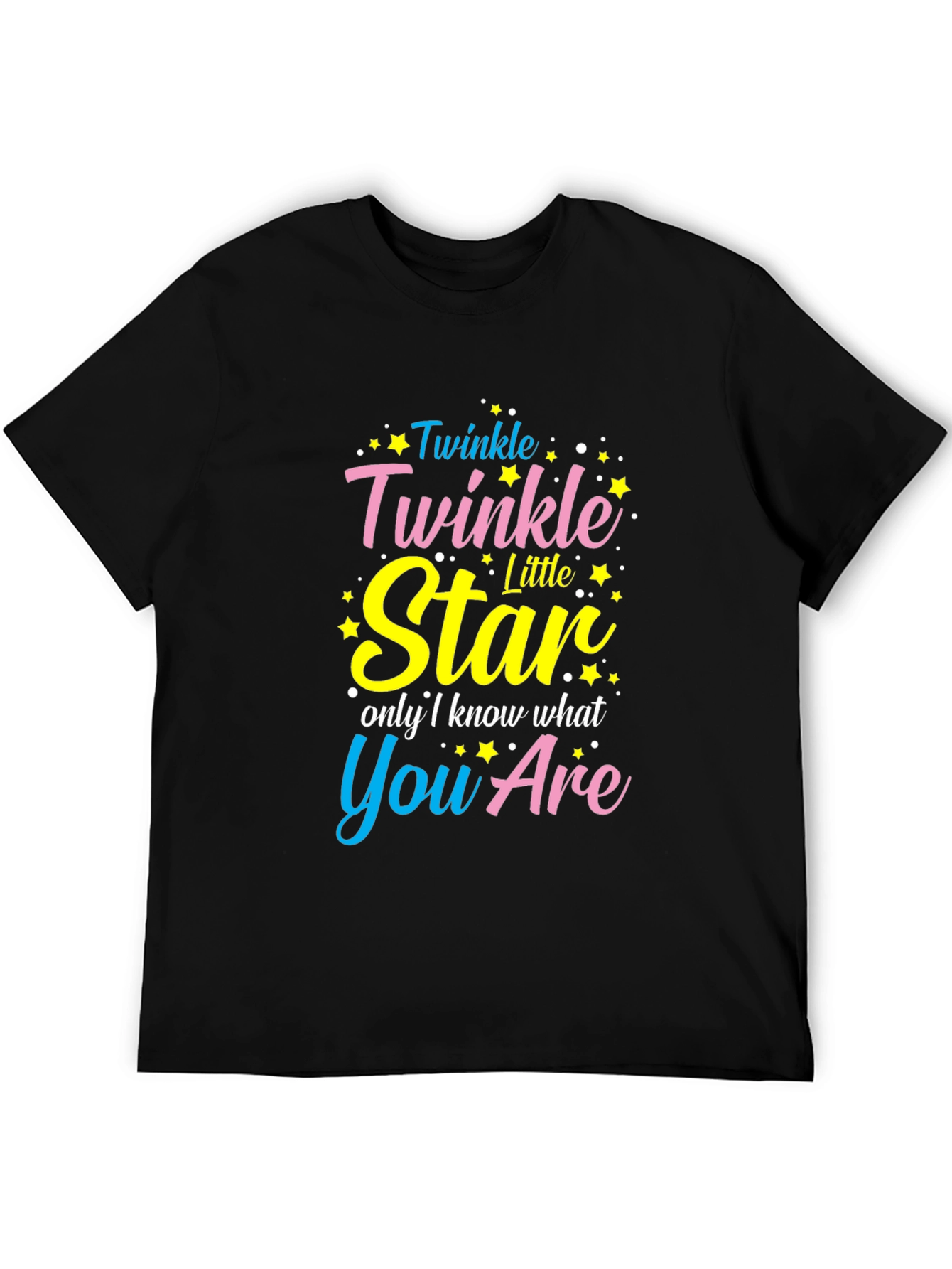 Twinkle Star Graphic Tee - Black