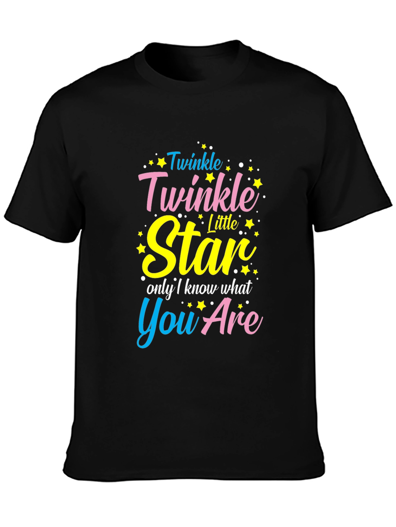 Twinkle Star Graphic Tee - Black