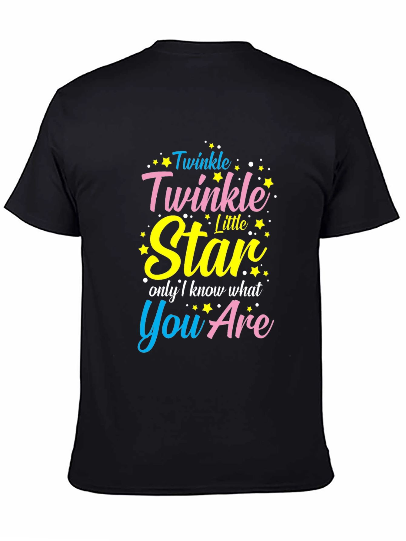 Twinkle Star Graphic Tee - Black