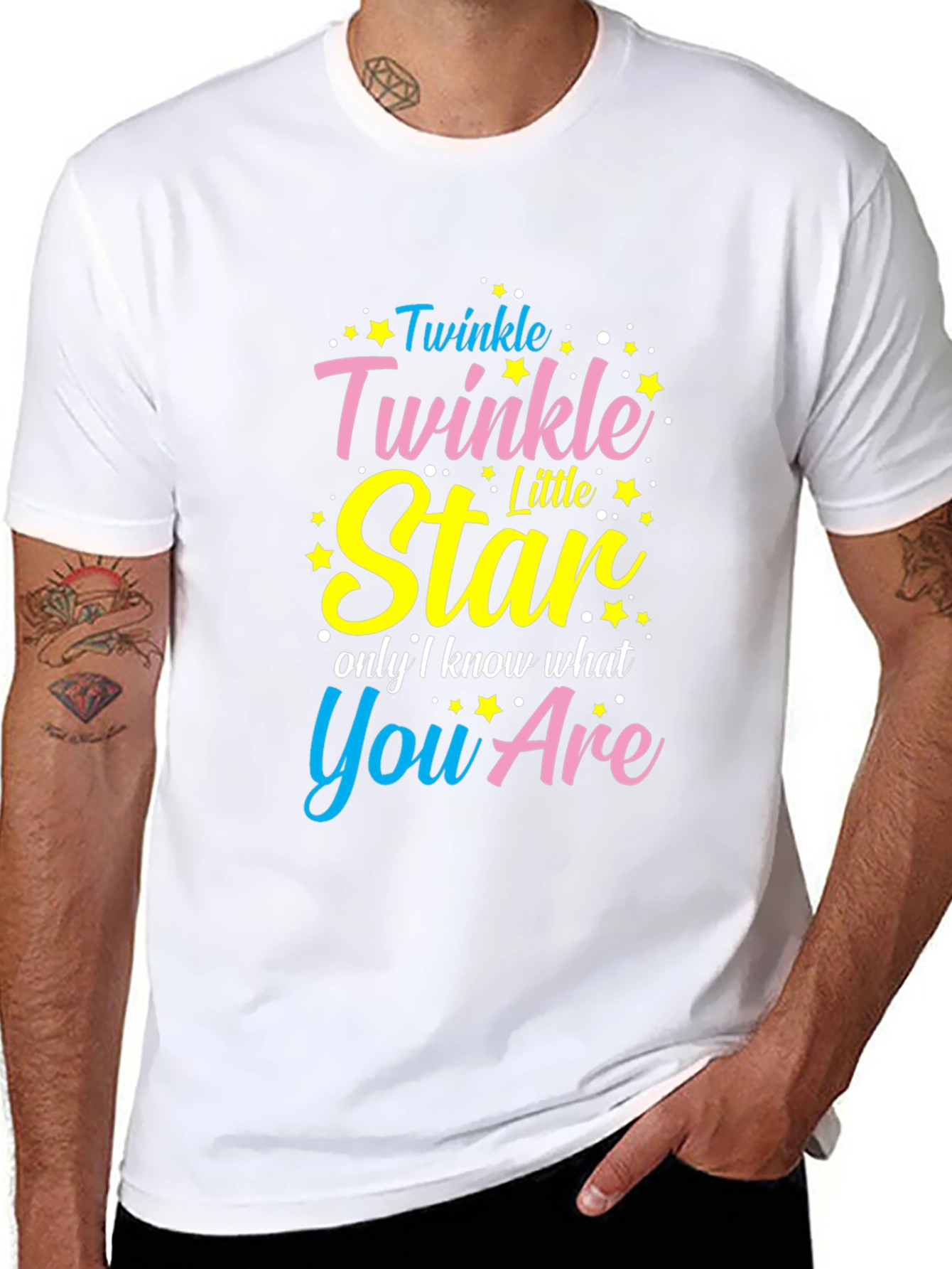 Twinkle Star Graphic Tee - Black