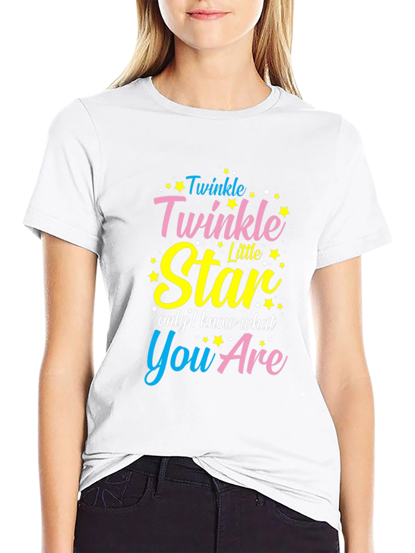 Twinkle Star Graphic Tee - Black