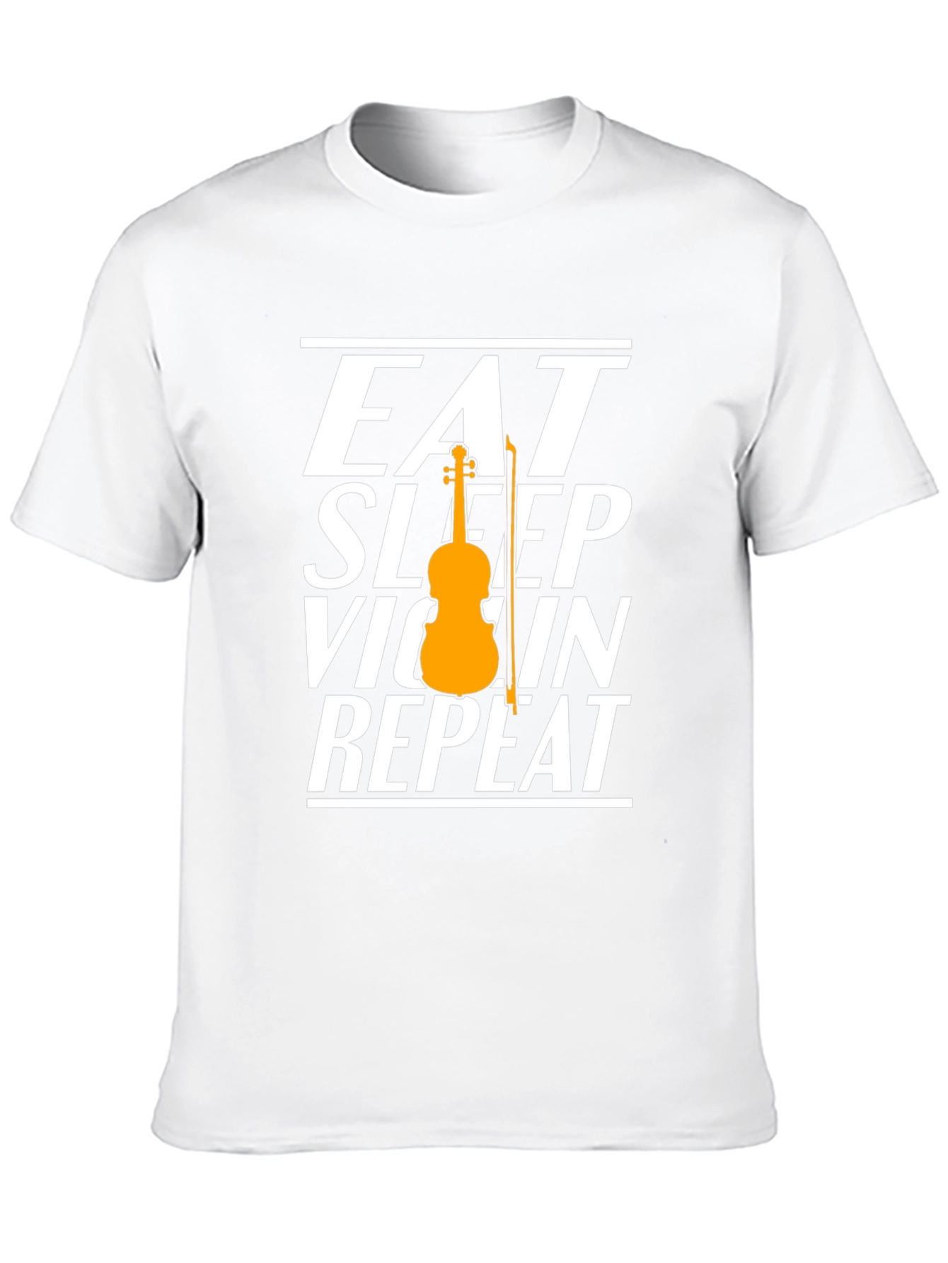Eat Sleep Violin Repeat Graphic Tee - Musician T-Shirt