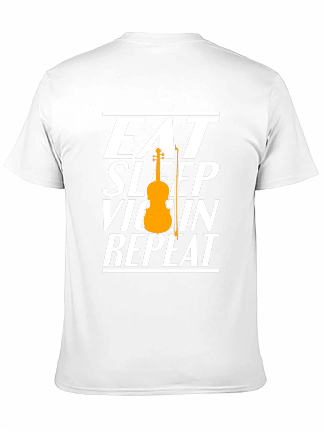 Eat Sleep Violin Repeat Graphic Tee - Musician T-Shirt
