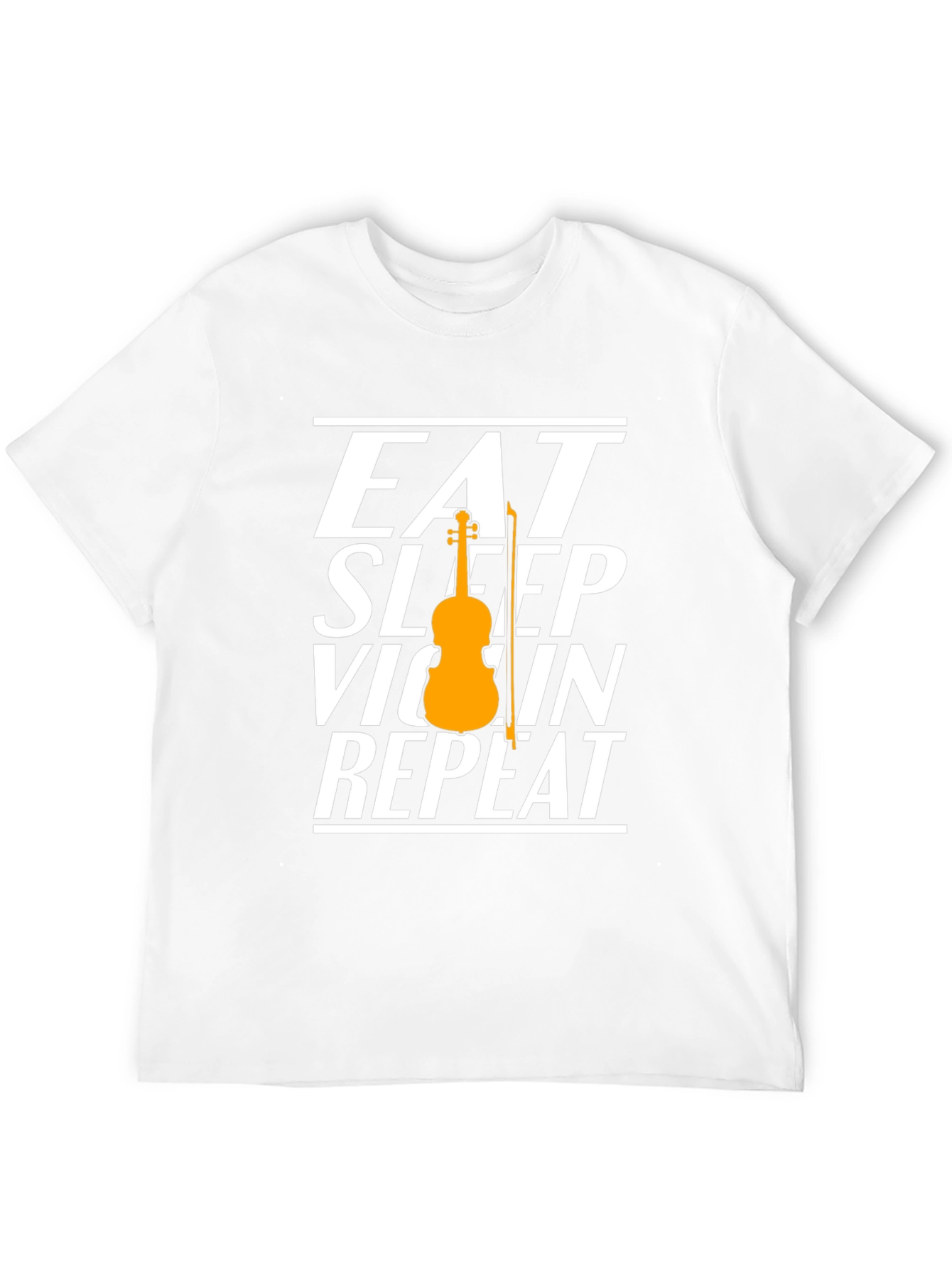 Eat Sleep Violin Repeat Graphic Tee - Musician T-Shirt