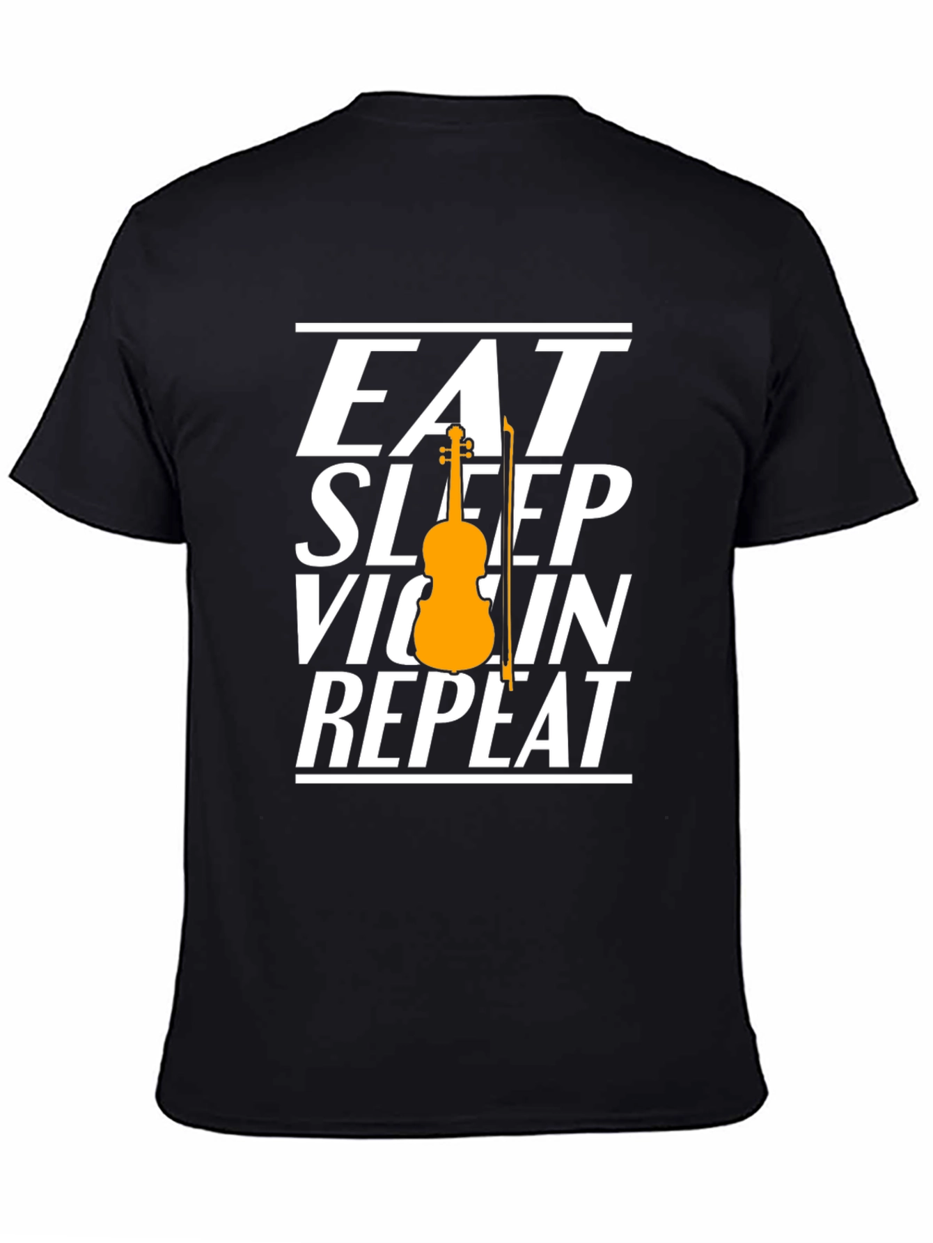 Eat Sleep Violin Repeat Graphic Tee - Musician T-Shirt
