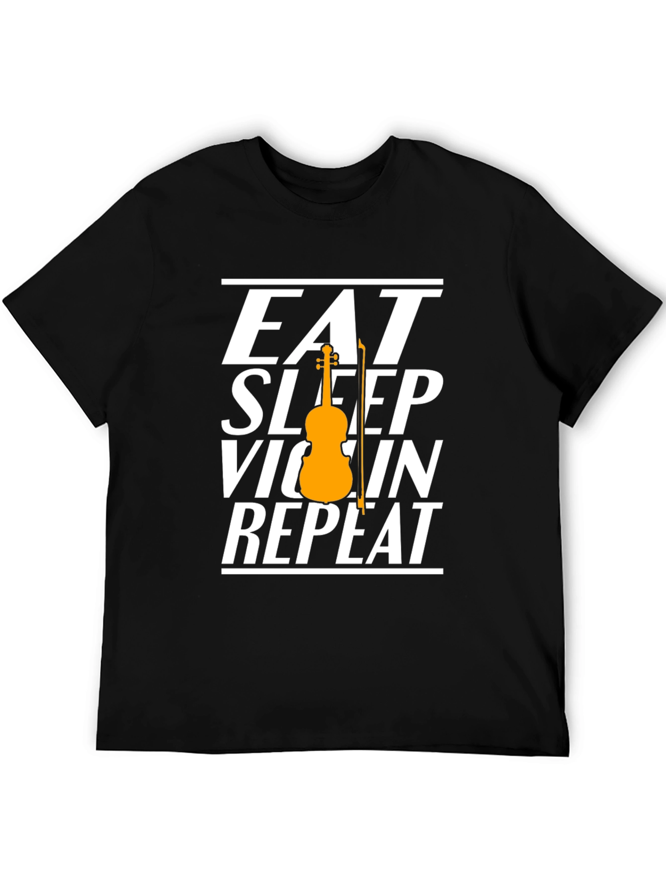 Eat Sleep Violin Repeat Graphic Tee - Musician T-Shirt