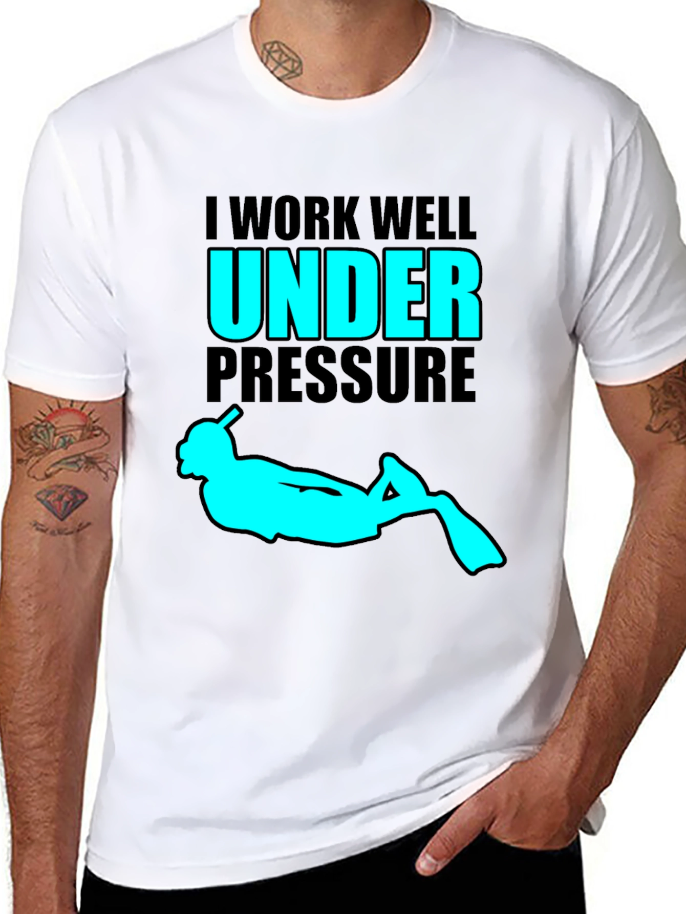 I Work Well Under Pressure Scuba Diving T-Shirt