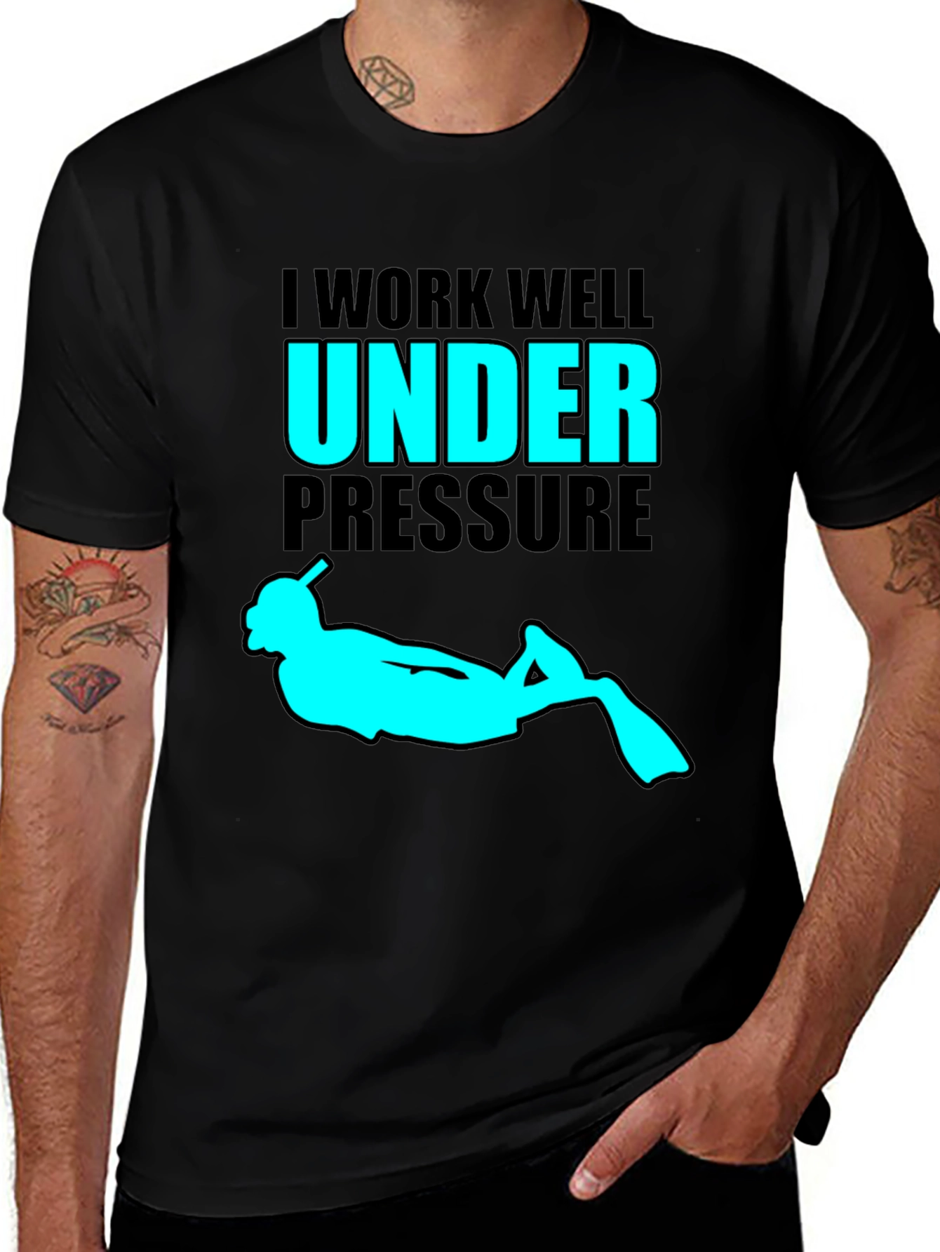 I Work Well Under Pressure Scuba Diving T-Shirt