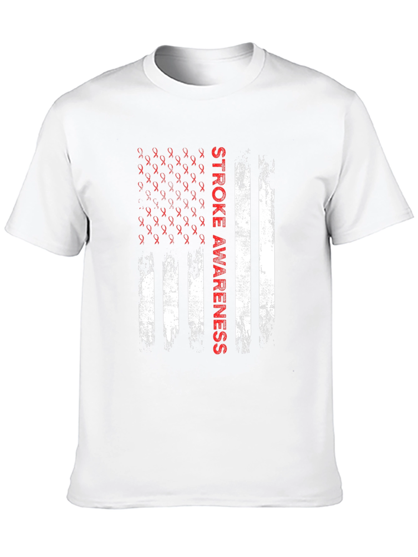 Stroke Awareness American Flag T-Shirt