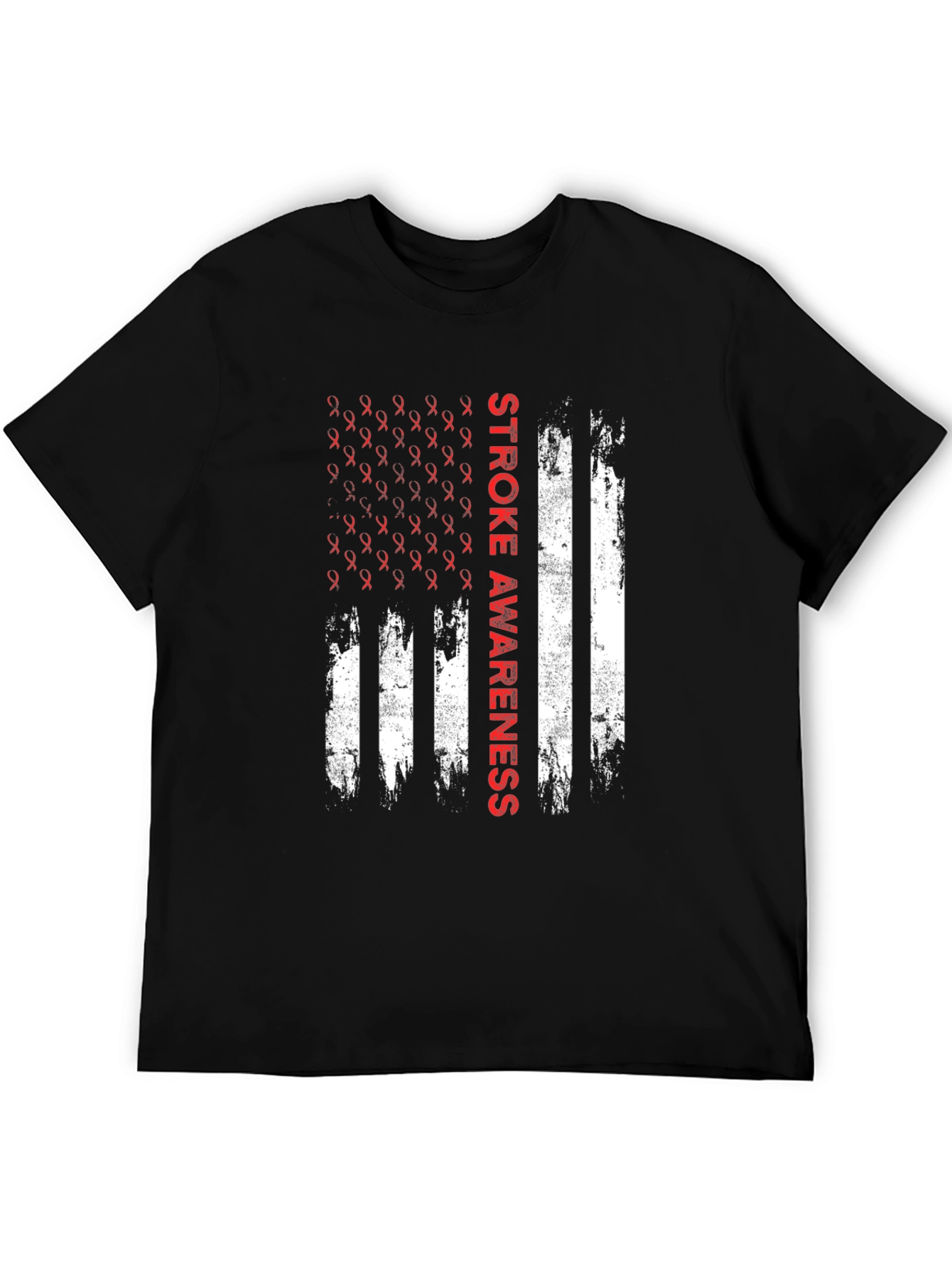 Stroke Awareness American Flag T-Shirt