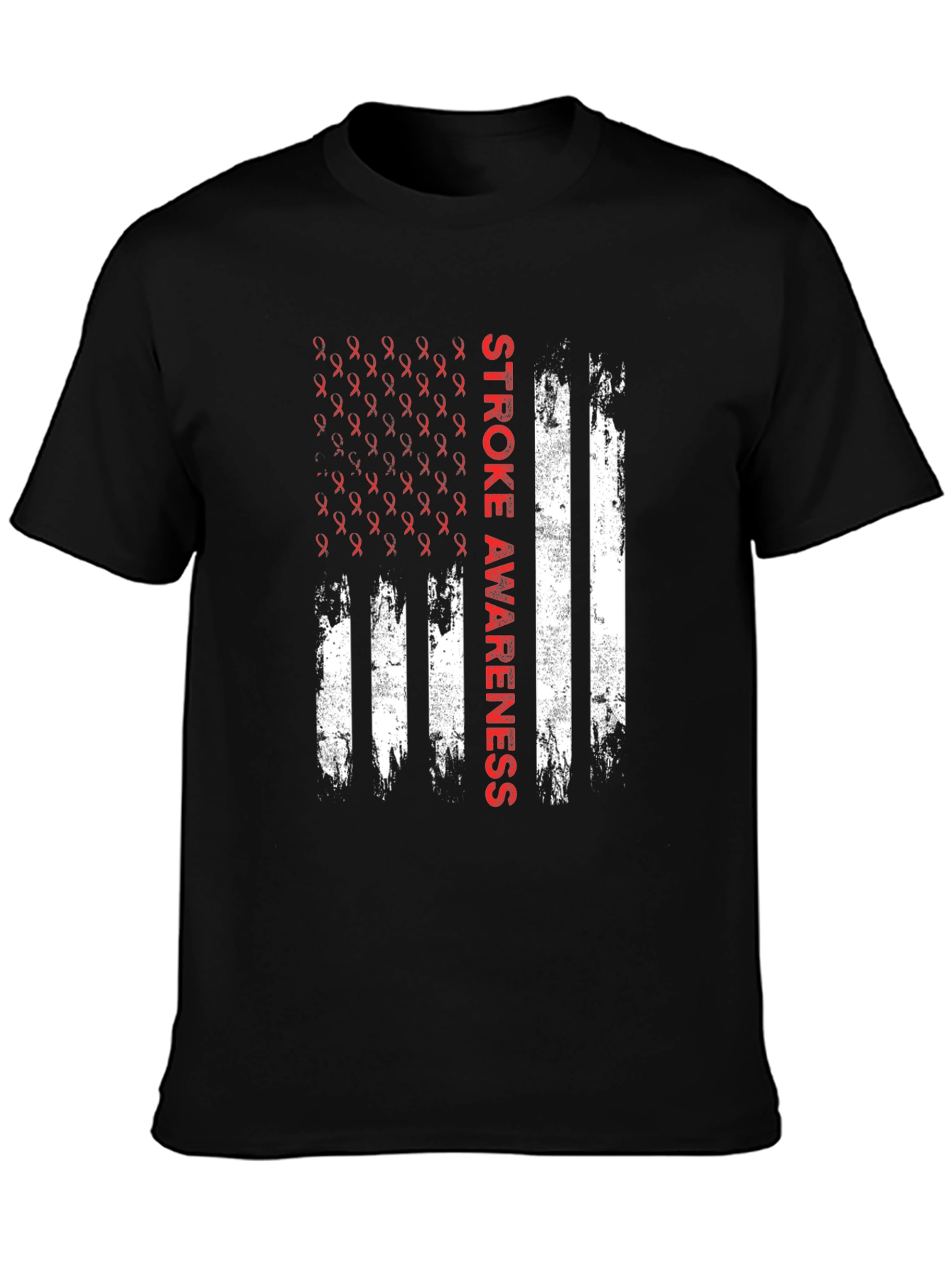 Stroke Awareness American Flag T-Shirt