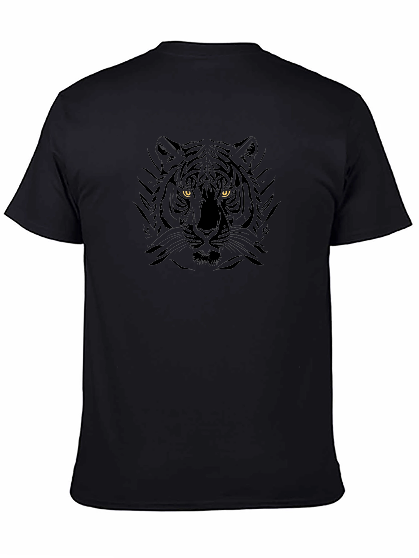 Black Tiger Graphic Tee - Stylish Animal Print Shirt