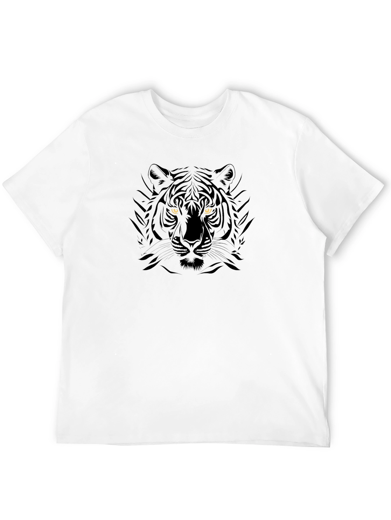 Black Tiger Graphic Tee - Stylish Animal Print Shirt