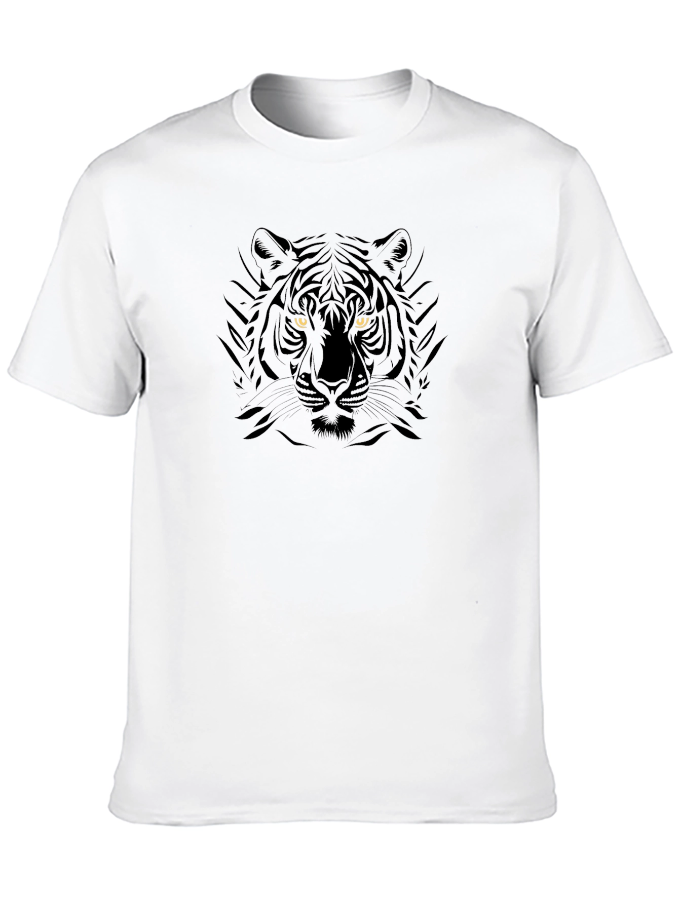 Black Tiger Graphic Tee - Stylish Animal Print Shirt