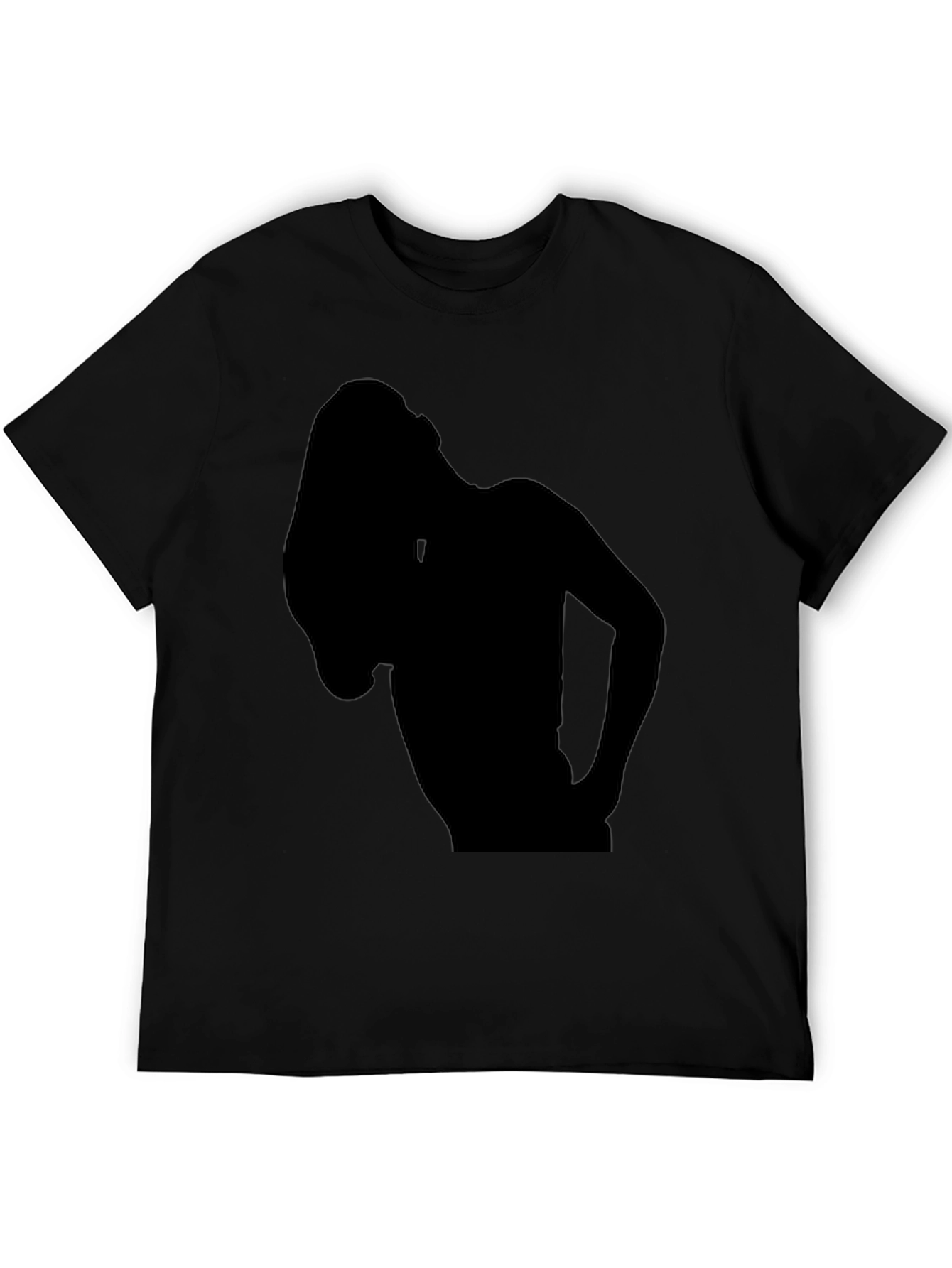 Silhouette Graphic Tee - Black Casual Shirt