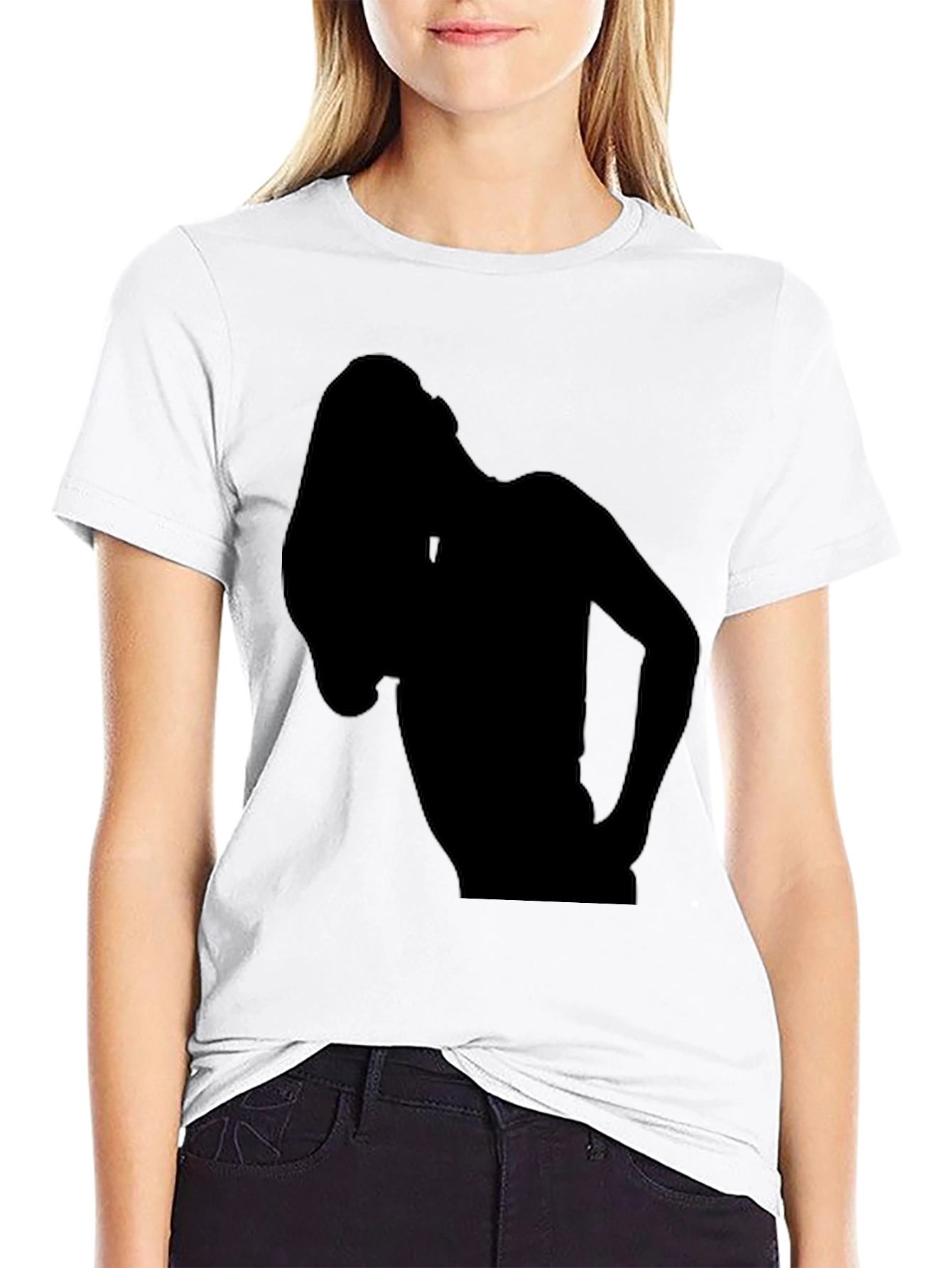 Silhouette Graphic Tee - Black Casual Shirt