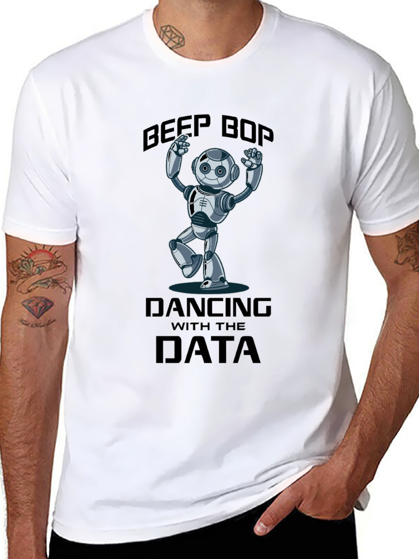 Beep Bop Dancing With The Data T-Shirt