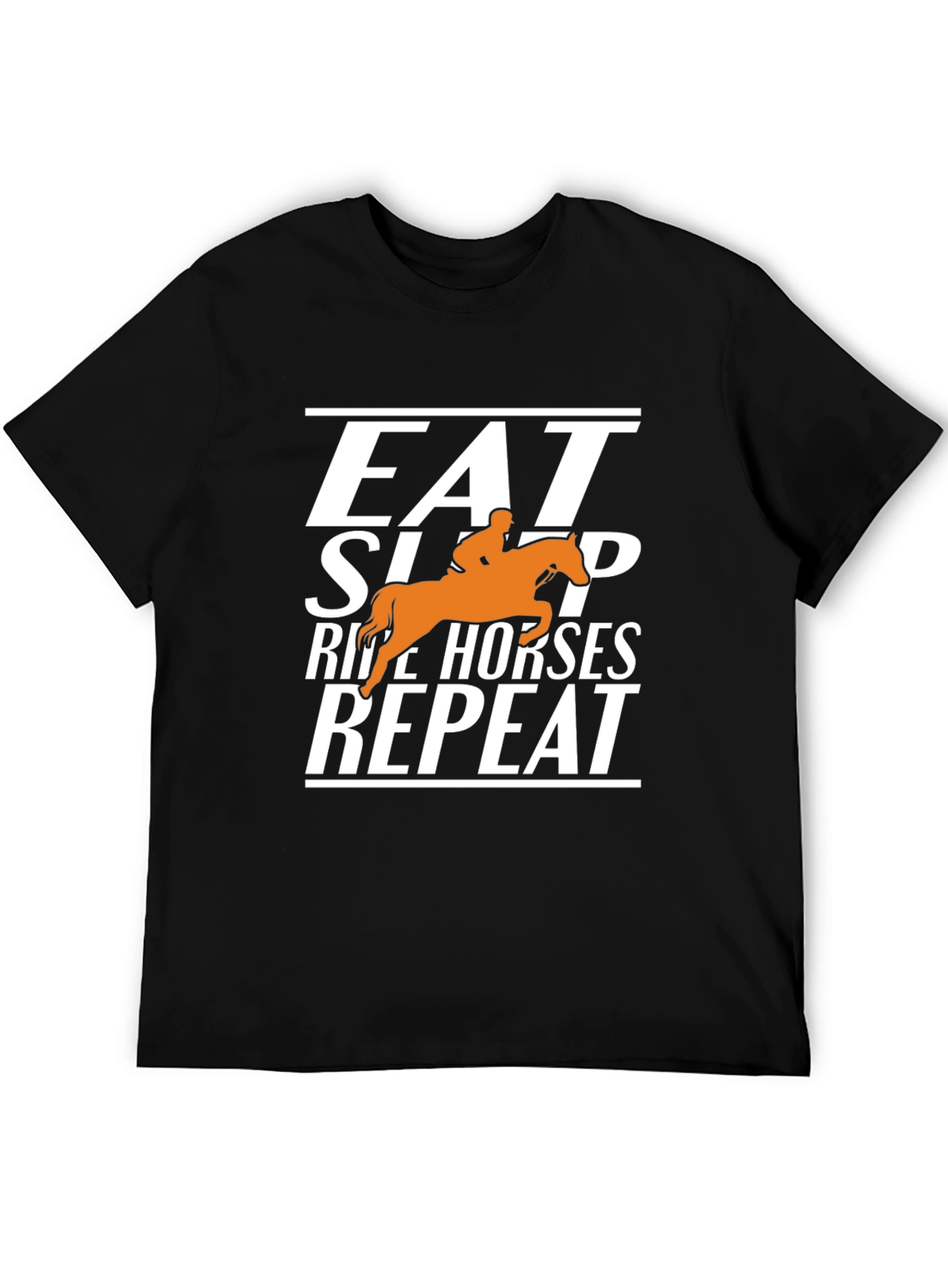 Eat Sleep Ride Horses Repeat Graphic Tee