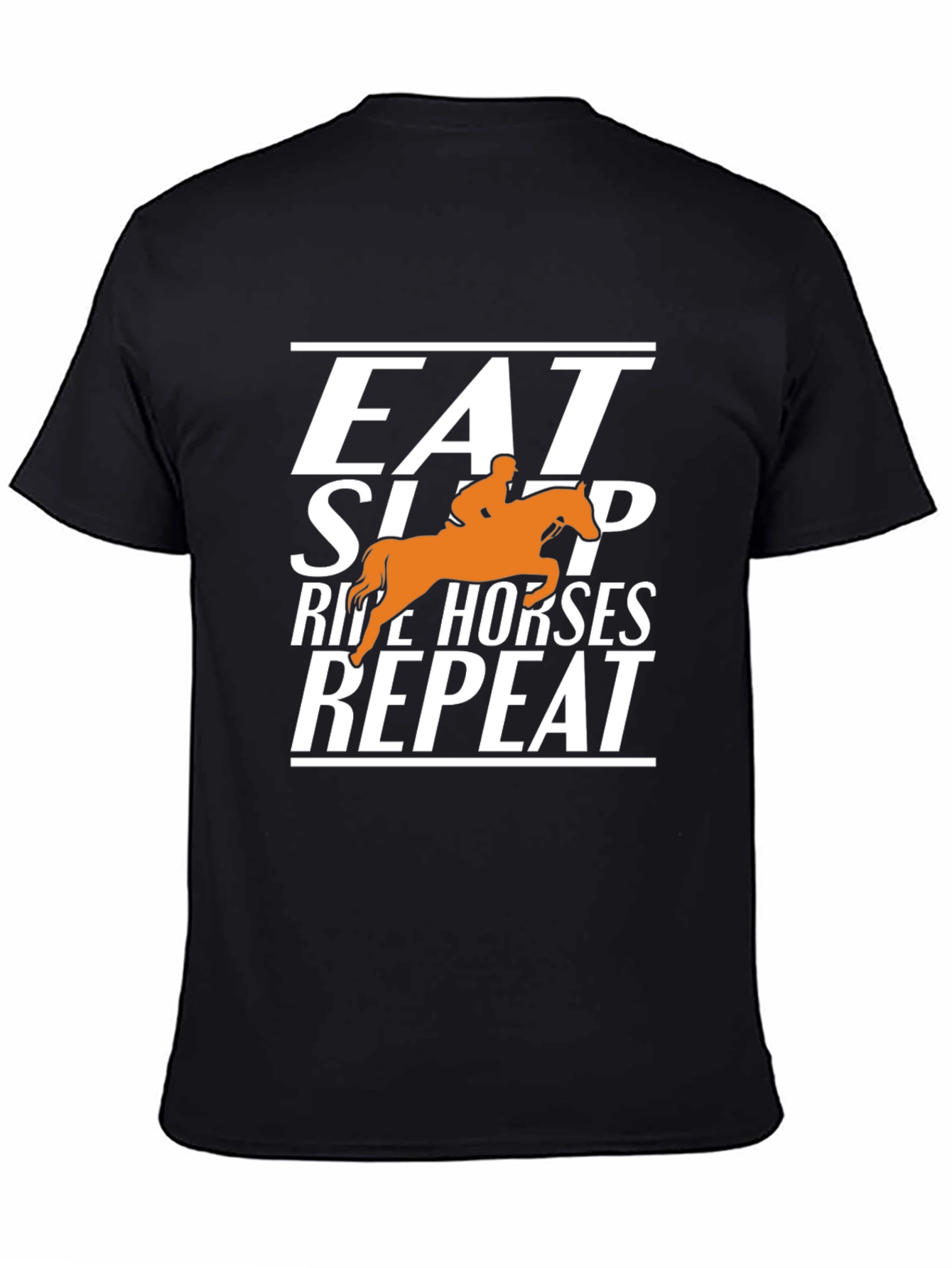 Eat Sleep Ride Horses Repeat Graphic Tee