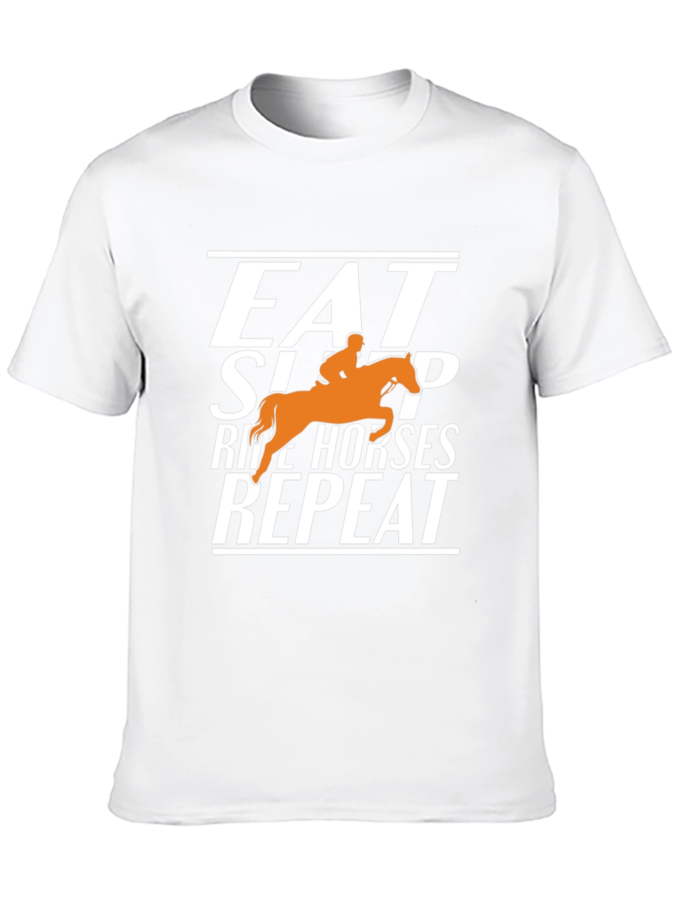 Eat Sleep Ride Horses Repeat Graphic Tee