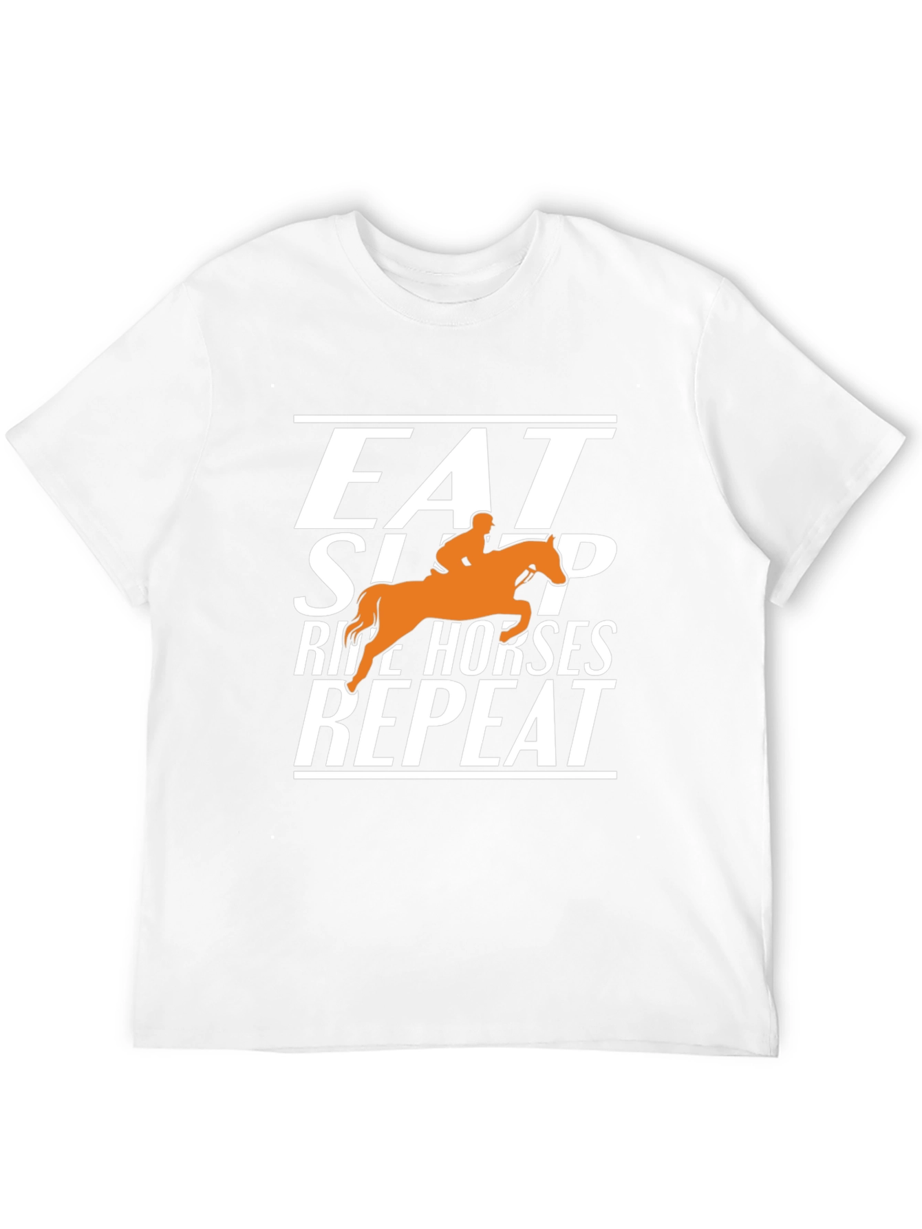 Eat Sleep Ride Horses Repeat Graphic Tee