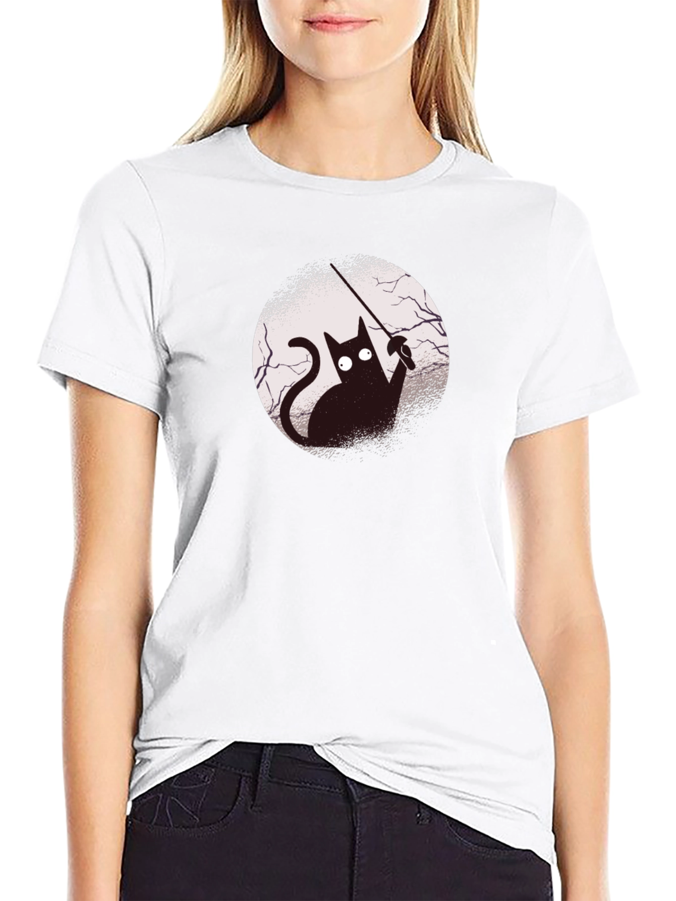 Black Cat Fencing T-Shirt