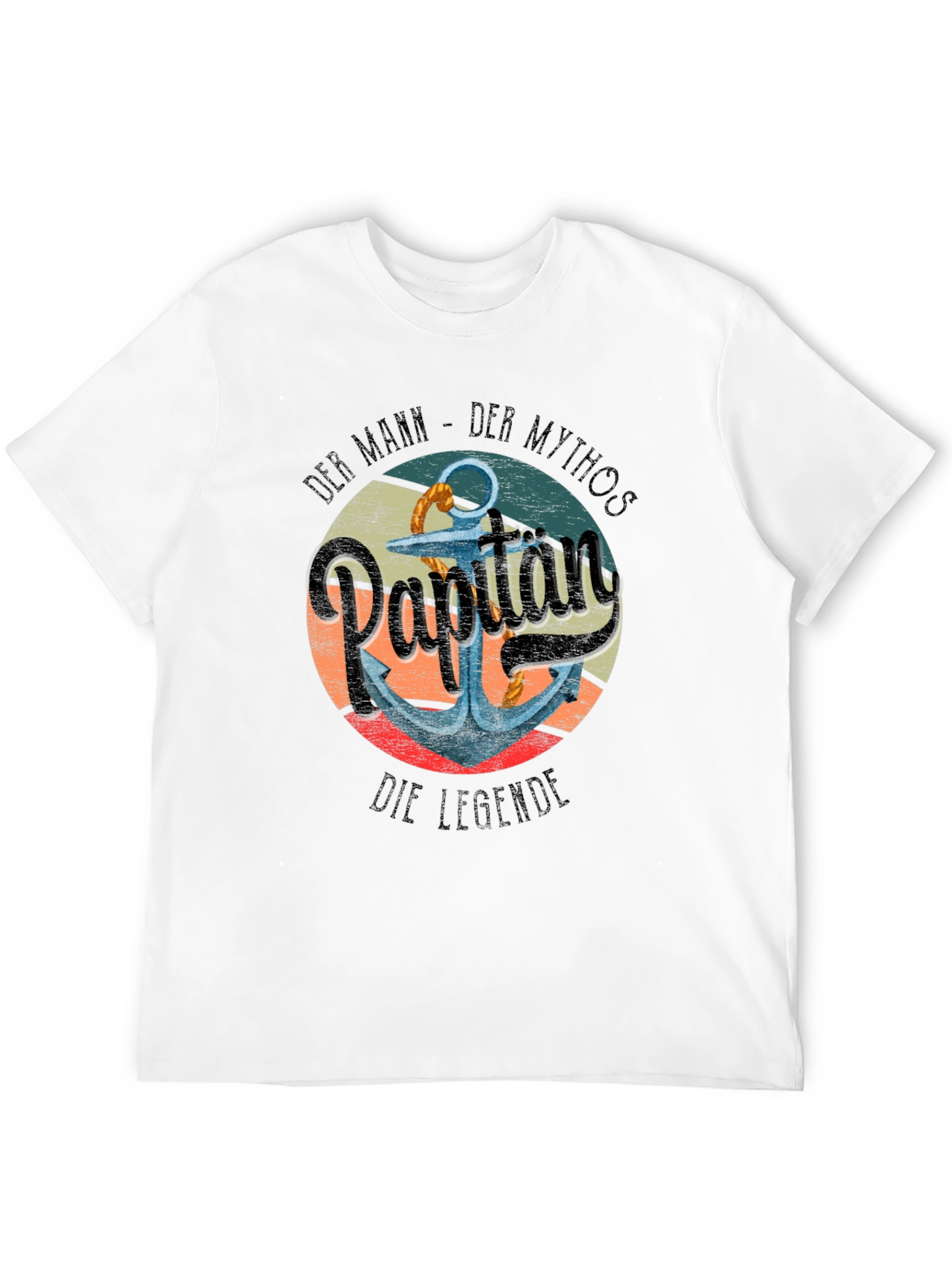 Captain Anchor Graphic T-Shirt - Nautical Style