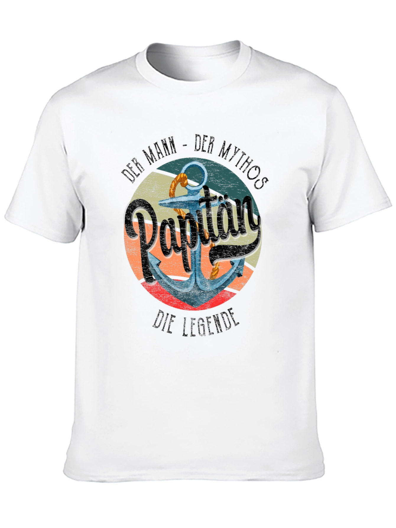 Captain Anchor Graphic T-Shirt - Nautical Style