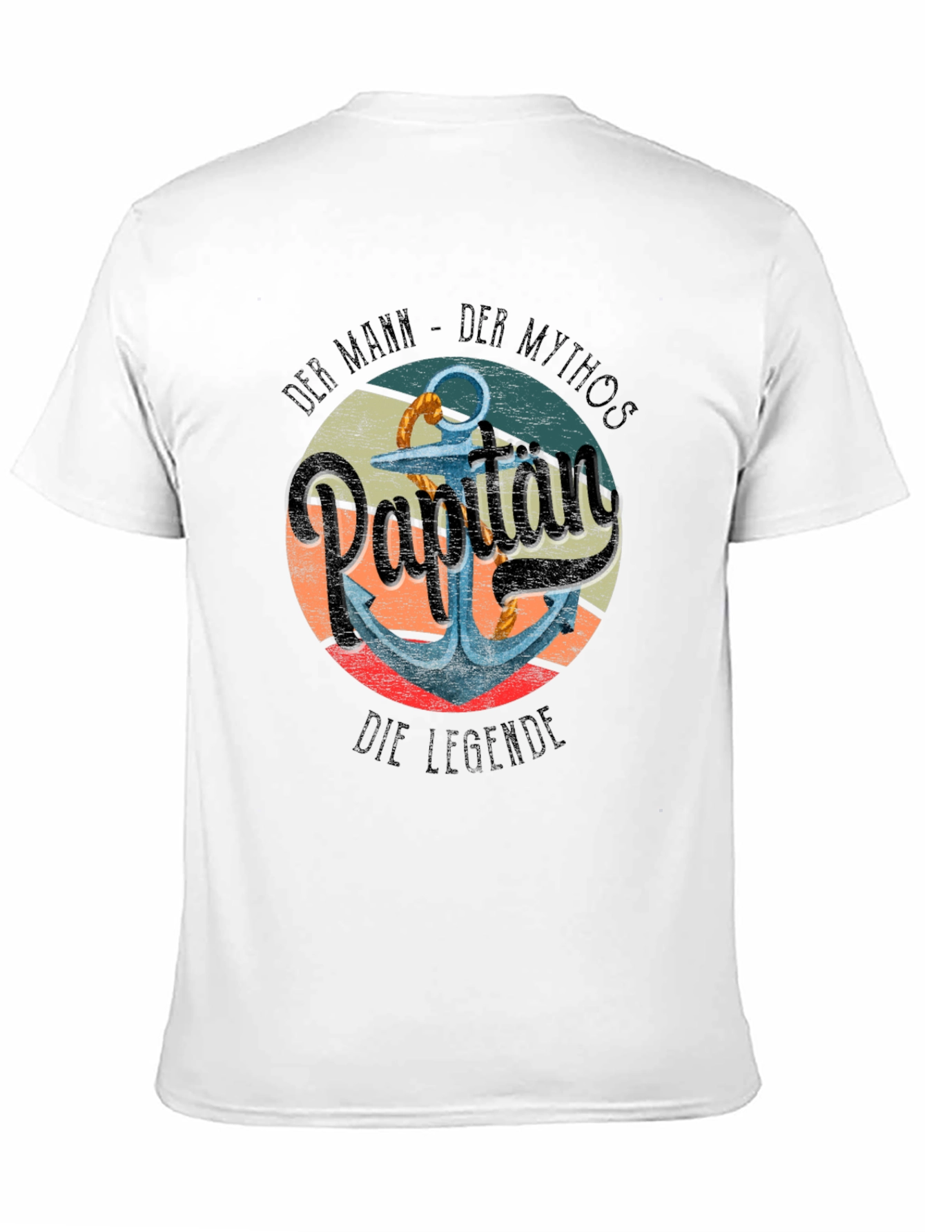 Captain Anchor Graphic T-Shirt - Nautical Style