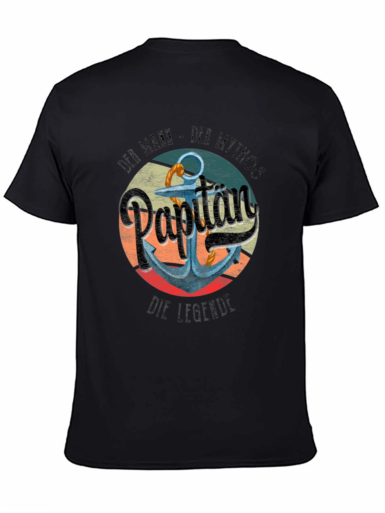 Captain Anchor Graphic T-Shirt - Nautical Style